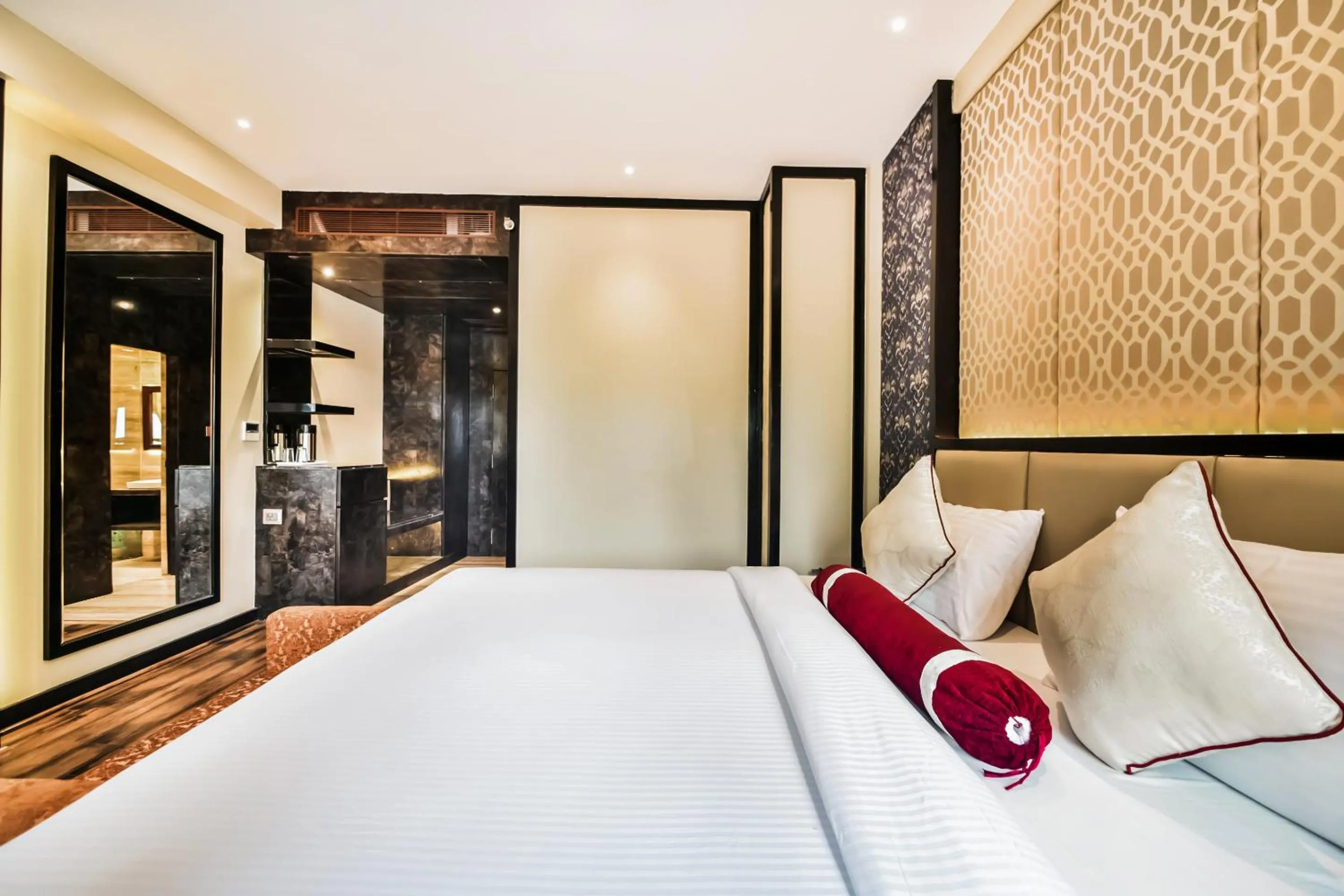 Photo of the whole room, Bed in HOTEL MENAAL RESIDENCY