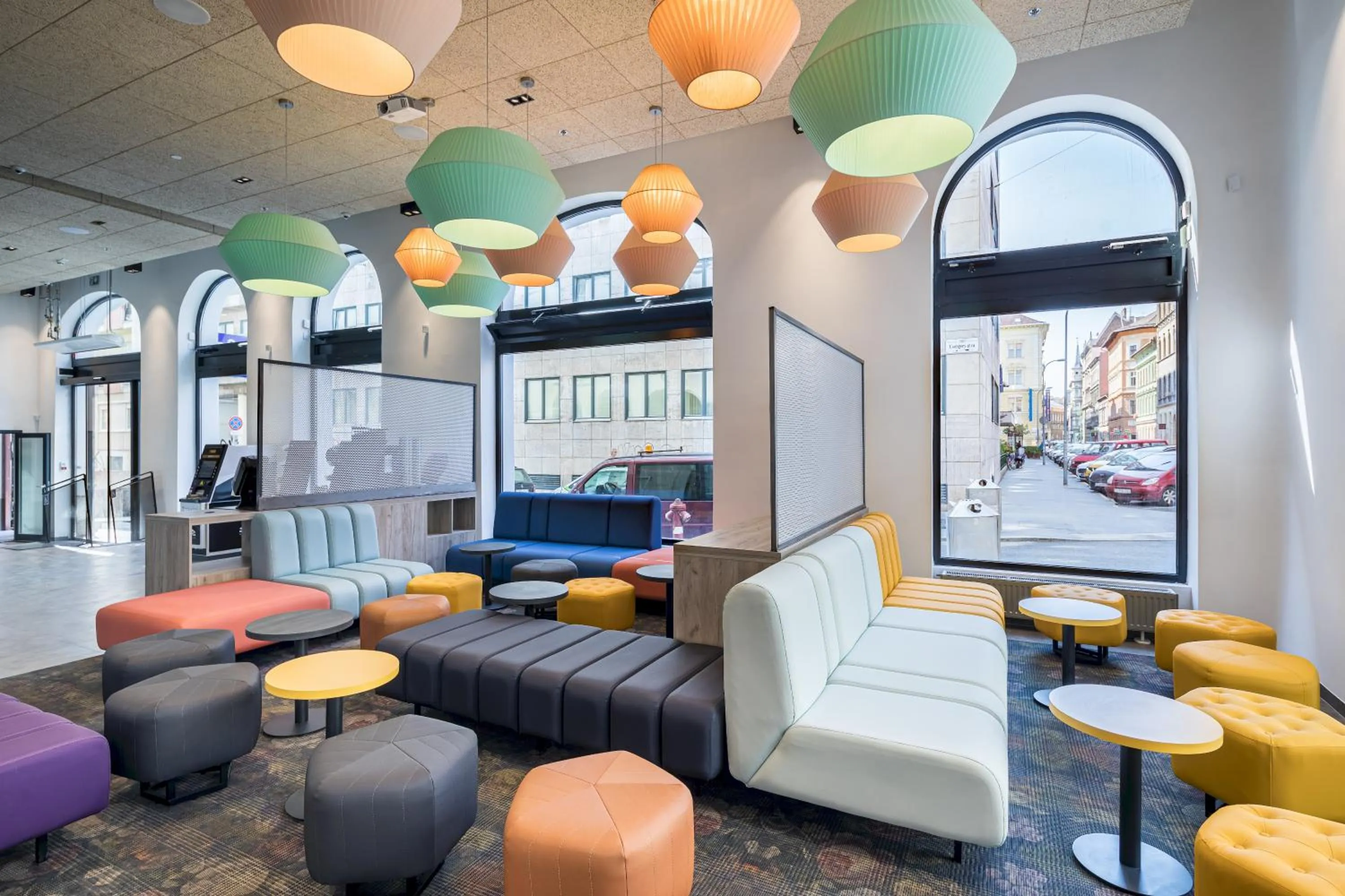 Lobby or reception in a&o Budapest City