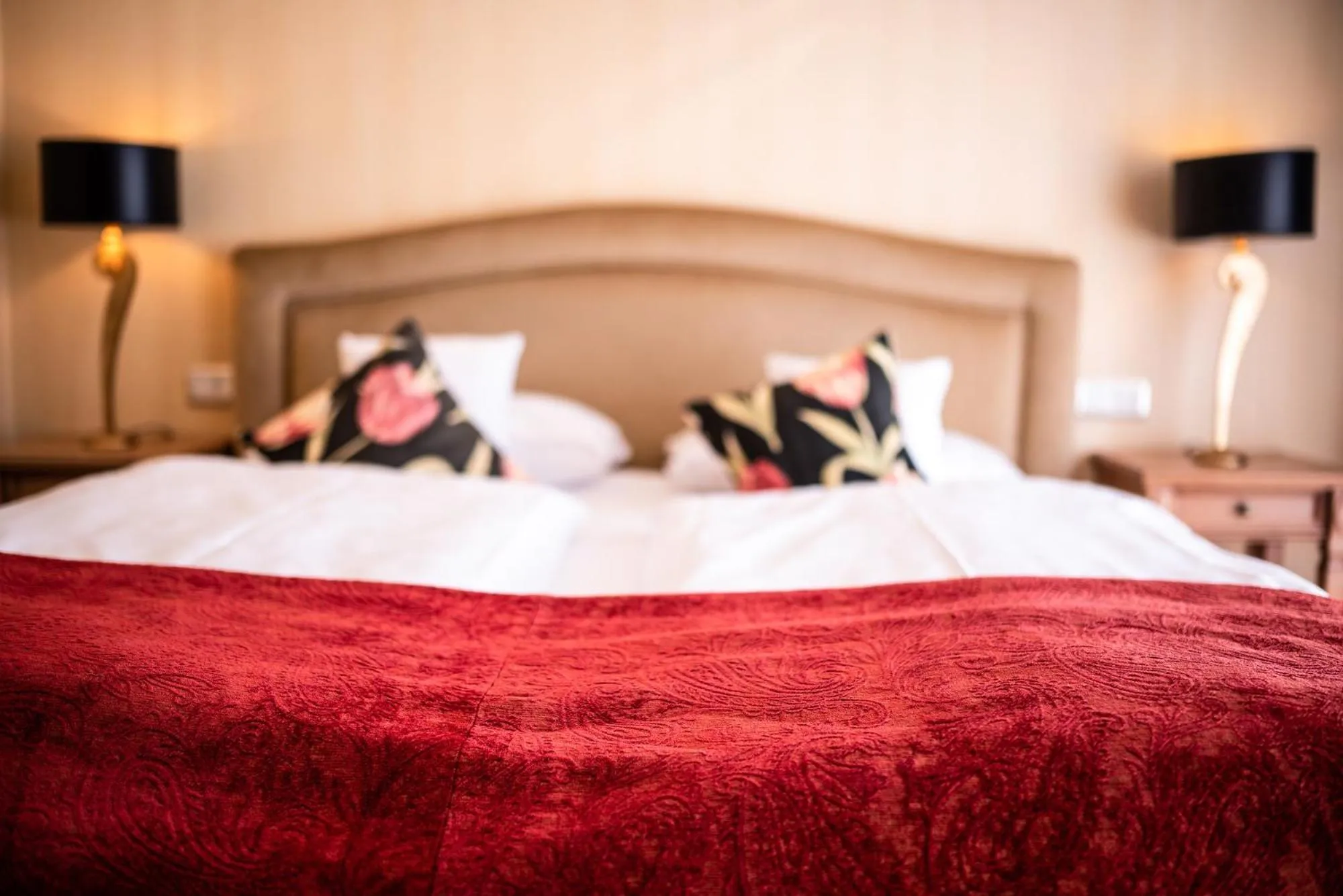 Bed in Hotel Weisser Bär