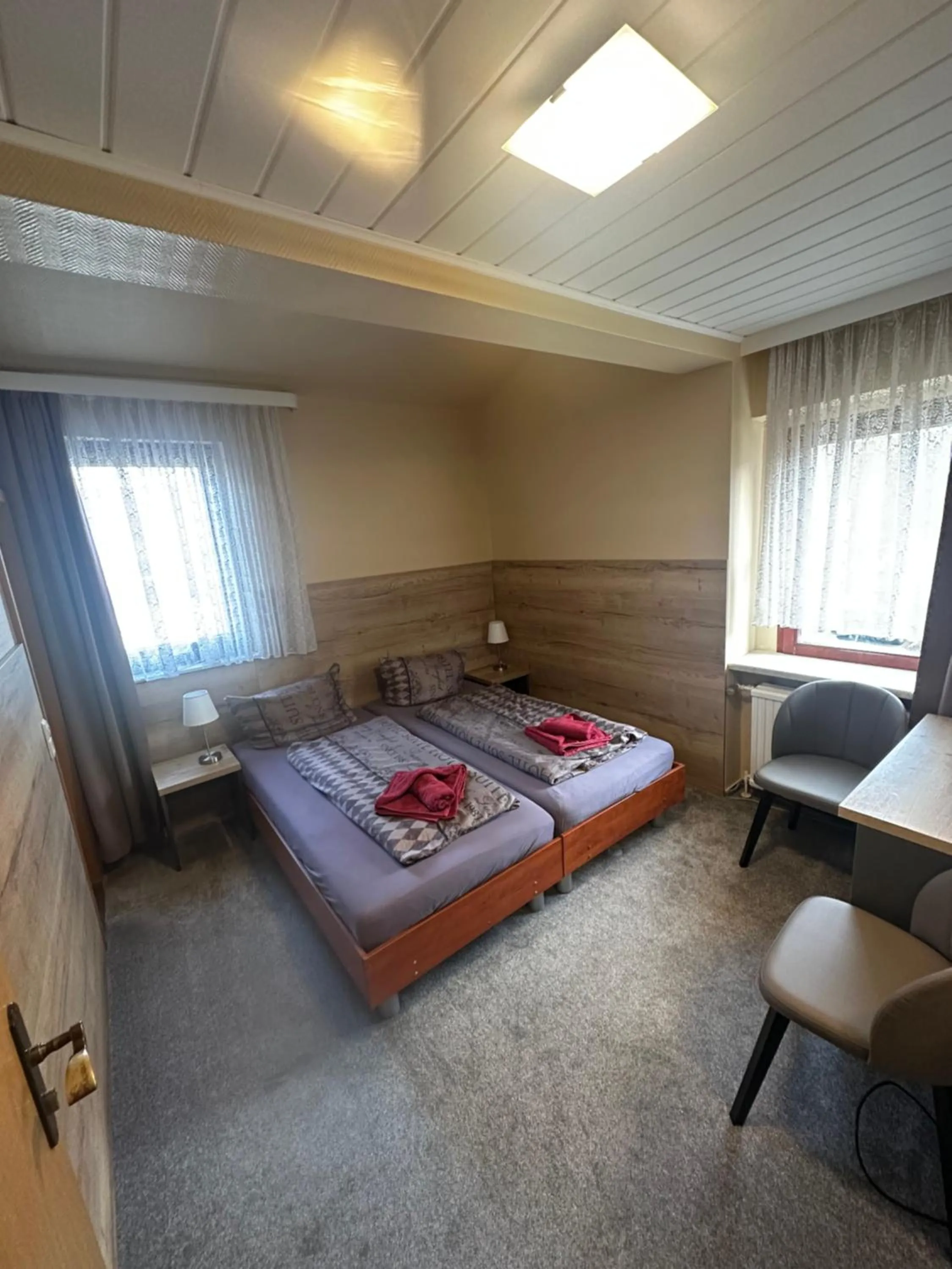Bed in Hotel Pension Pamina