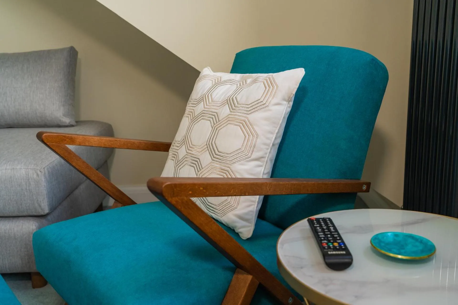 Seating area in MonkBridge House
