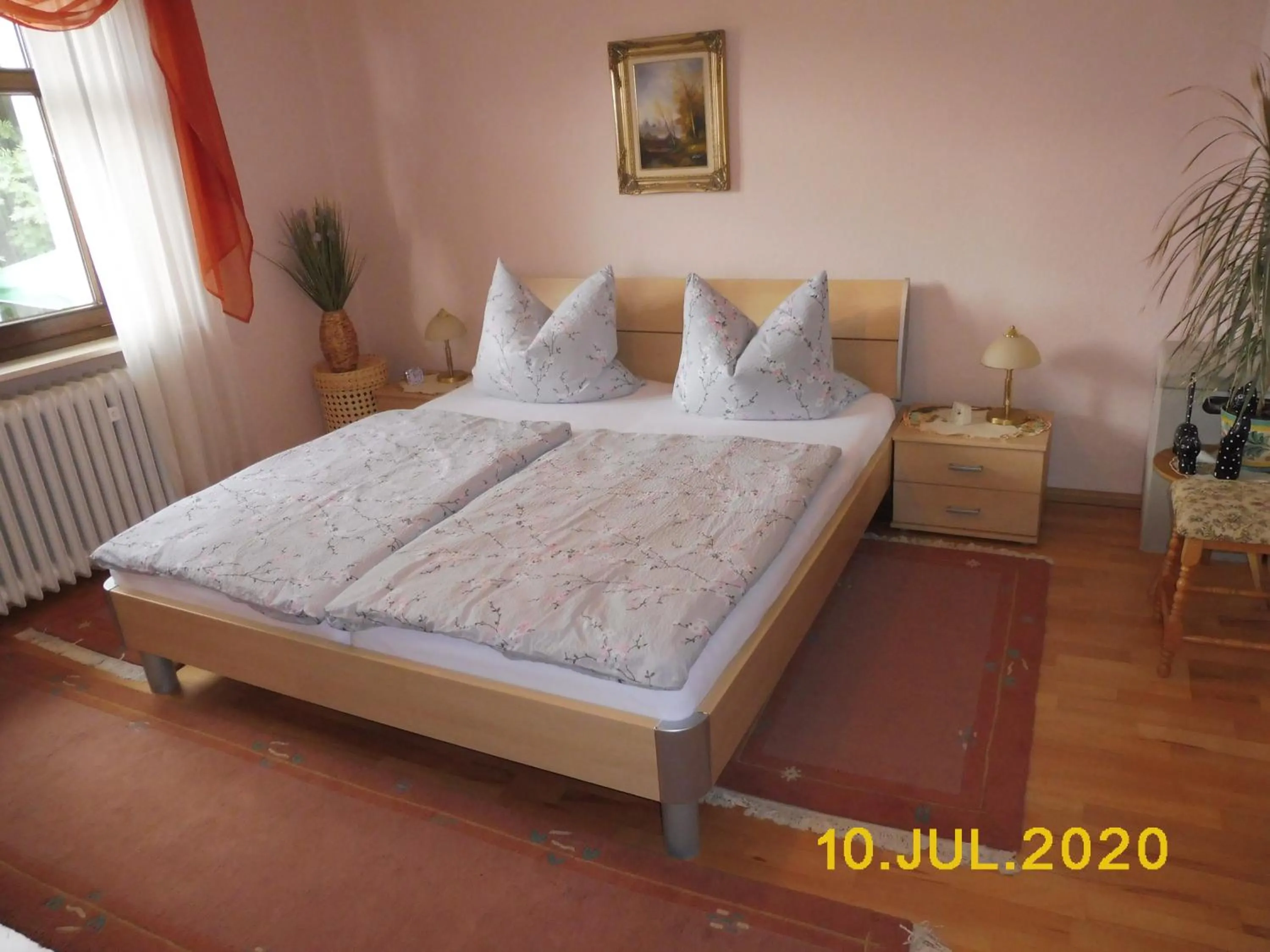Bed in Abendröte
