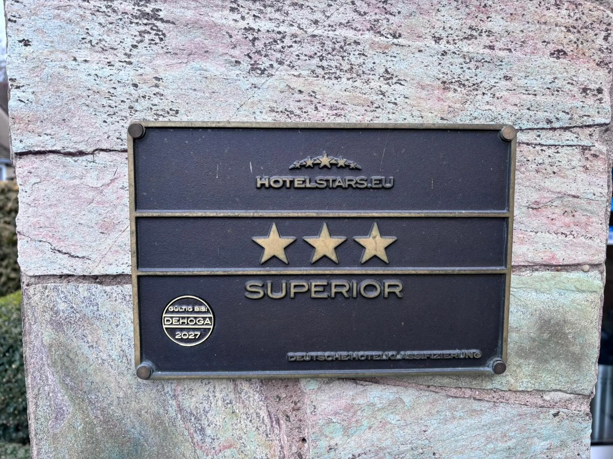 Certificate/Award in Garten-Hotel Ponick