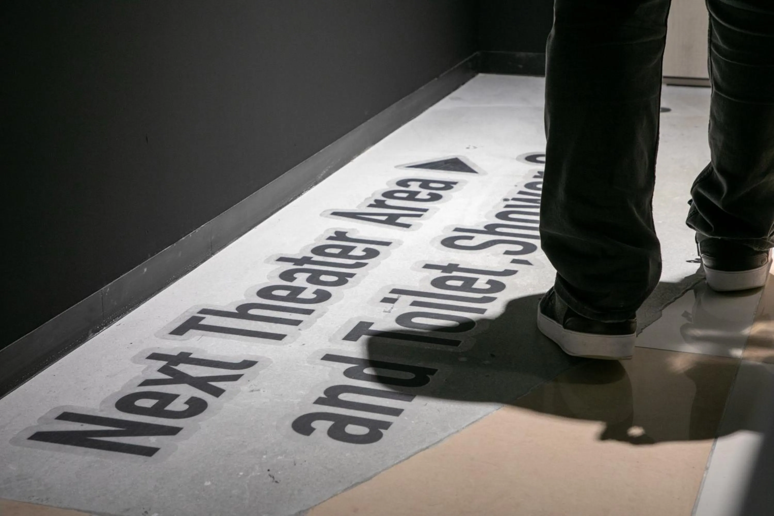 Text overlay in HOTEL BLAX