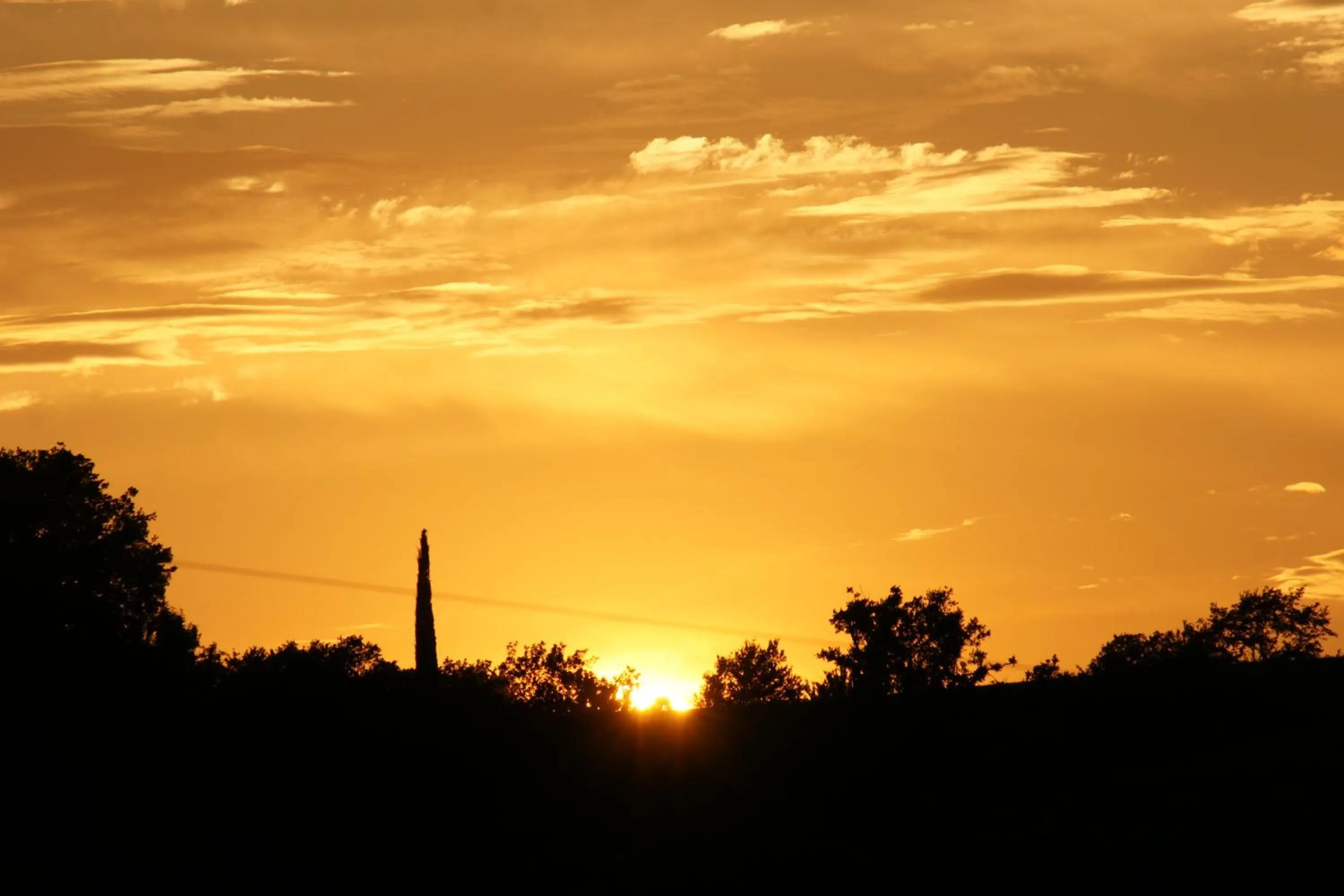 Sunset in CUGUSI BnB