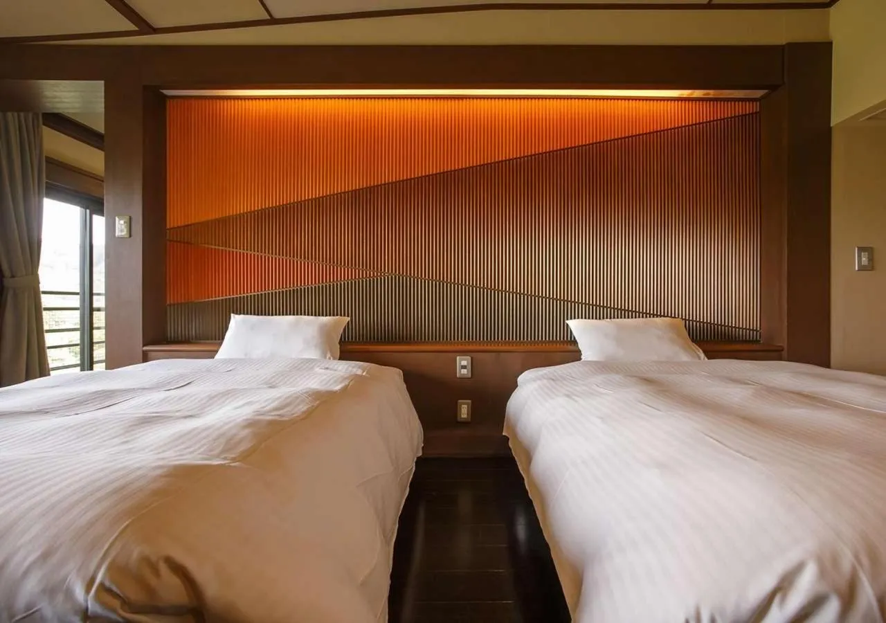 Bed in Hakone Kowakien Mikawaya Ryokan
