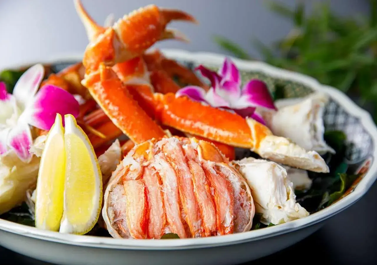 Crab and Kaiseki dinner - Breakfast and Dinner included Open-air bath room, Annex in Hakone Kowakien Mikawaya Ryokan Crab and Kaiseki dinner - Breakfast and Dinner included Open-air bath room, Annex in Hakone Kowakien Mikawaya Ryokan