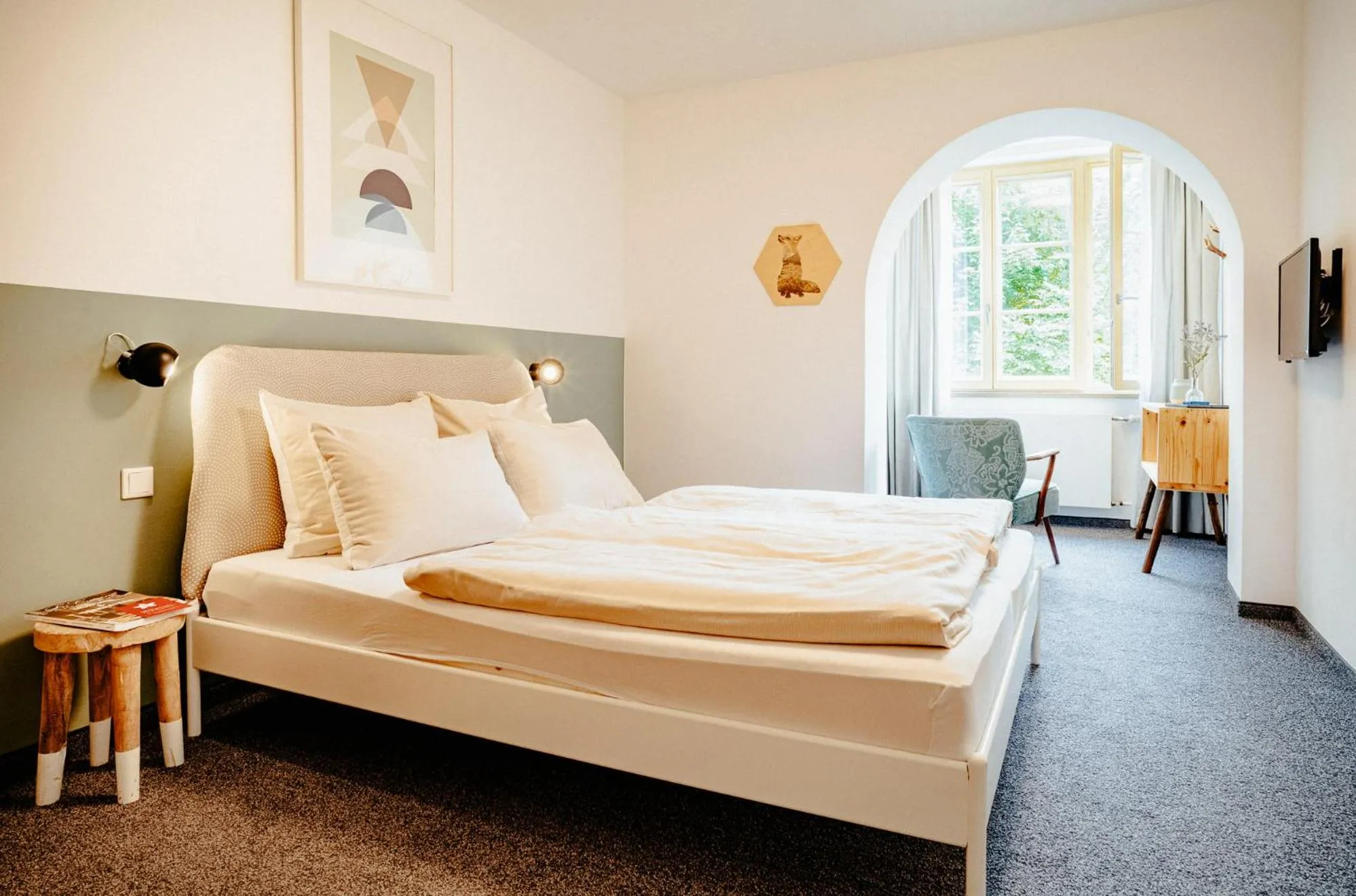 Bed in Alpenrose Bayrischzell Hotel