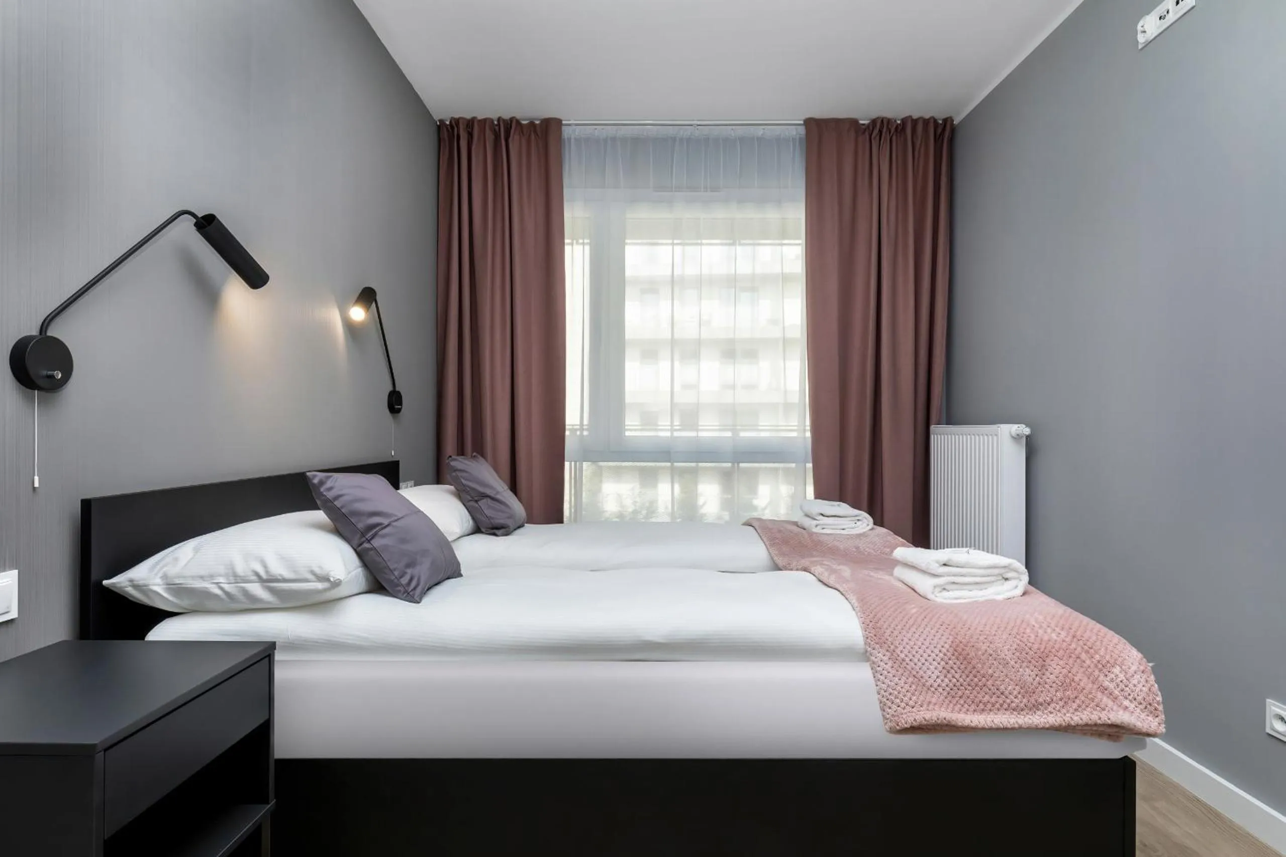 Bedroom, Bed in Modern City Center Apartments by Noclegi Renters