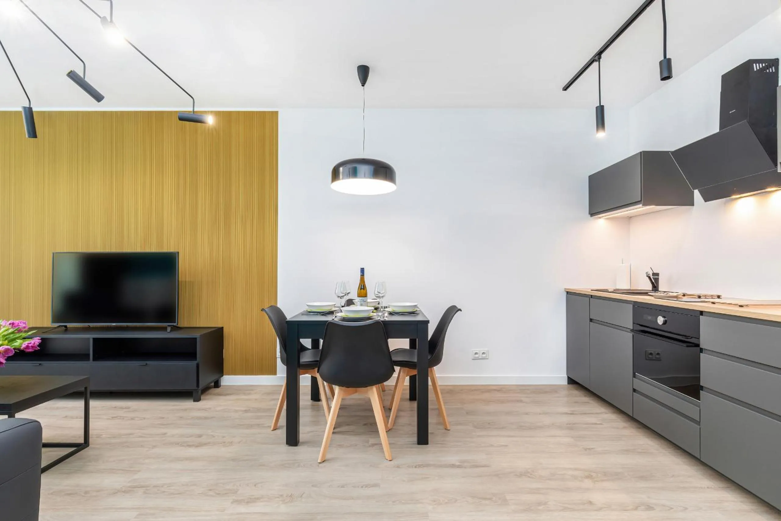 Living room in Modern City Center Apartments by Noclegi Renters