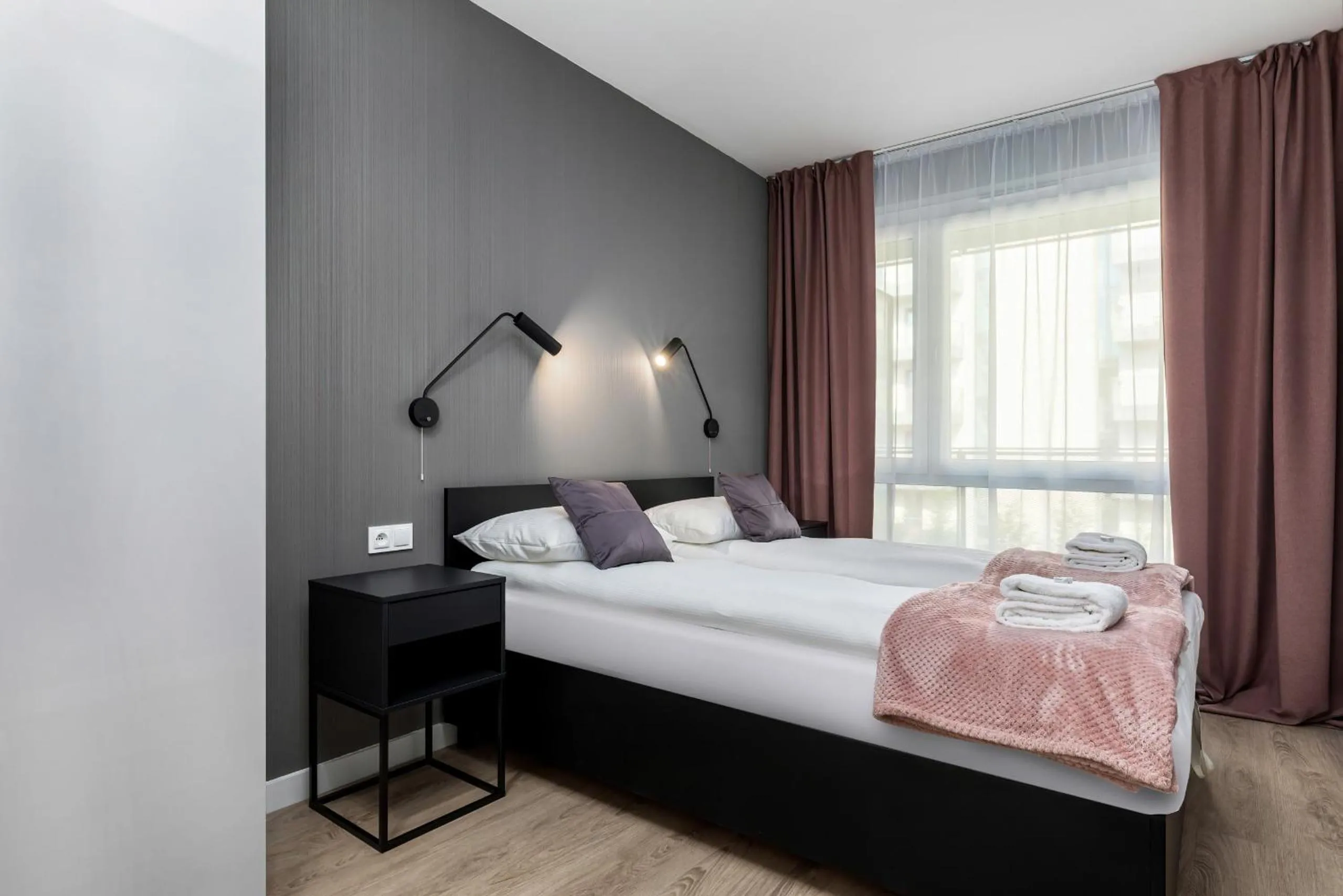 Bedroom, Bed in Modern City Center Apartments by Noclegi Renters
