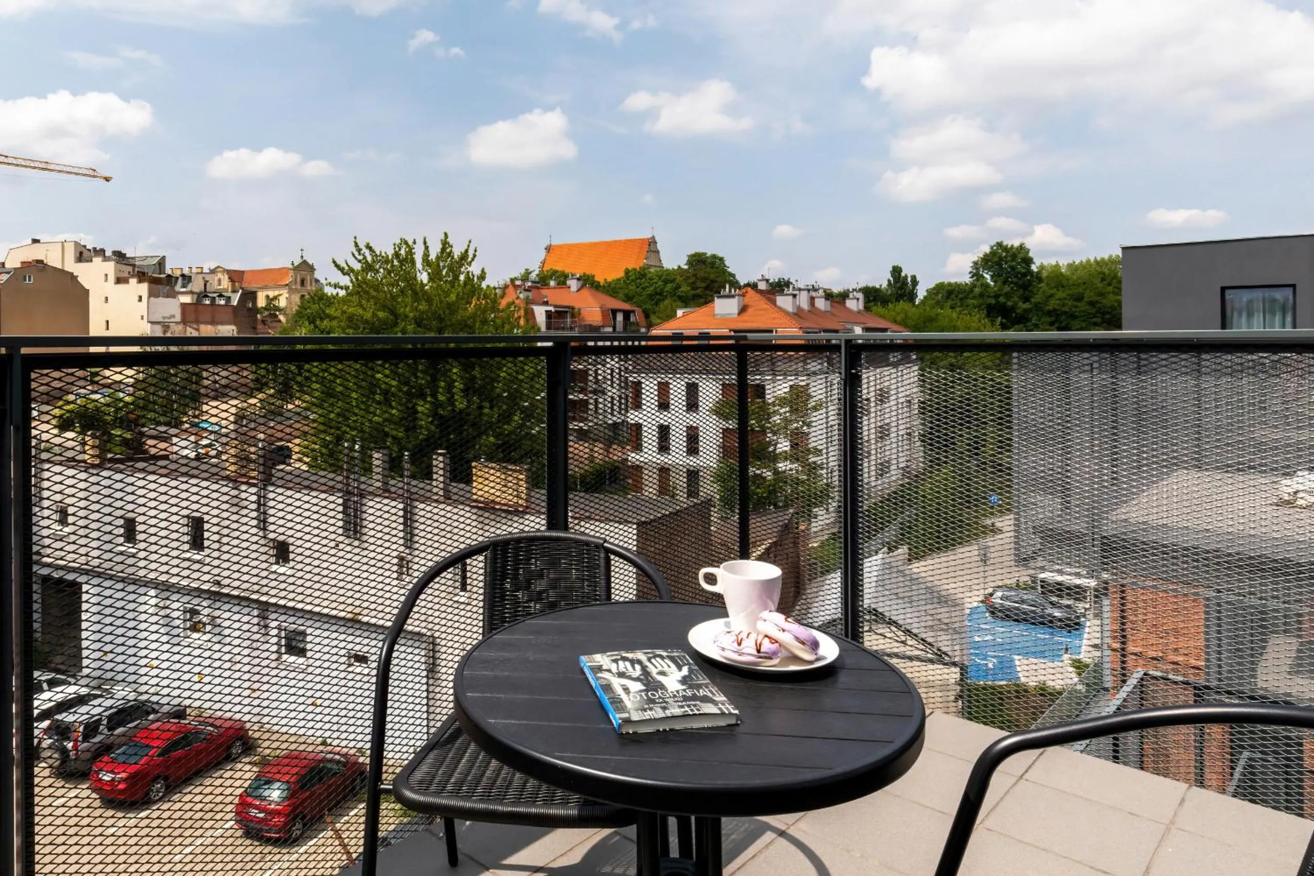 Balcony/Terrace in Modern City Center Apartments by Noclegi Renters