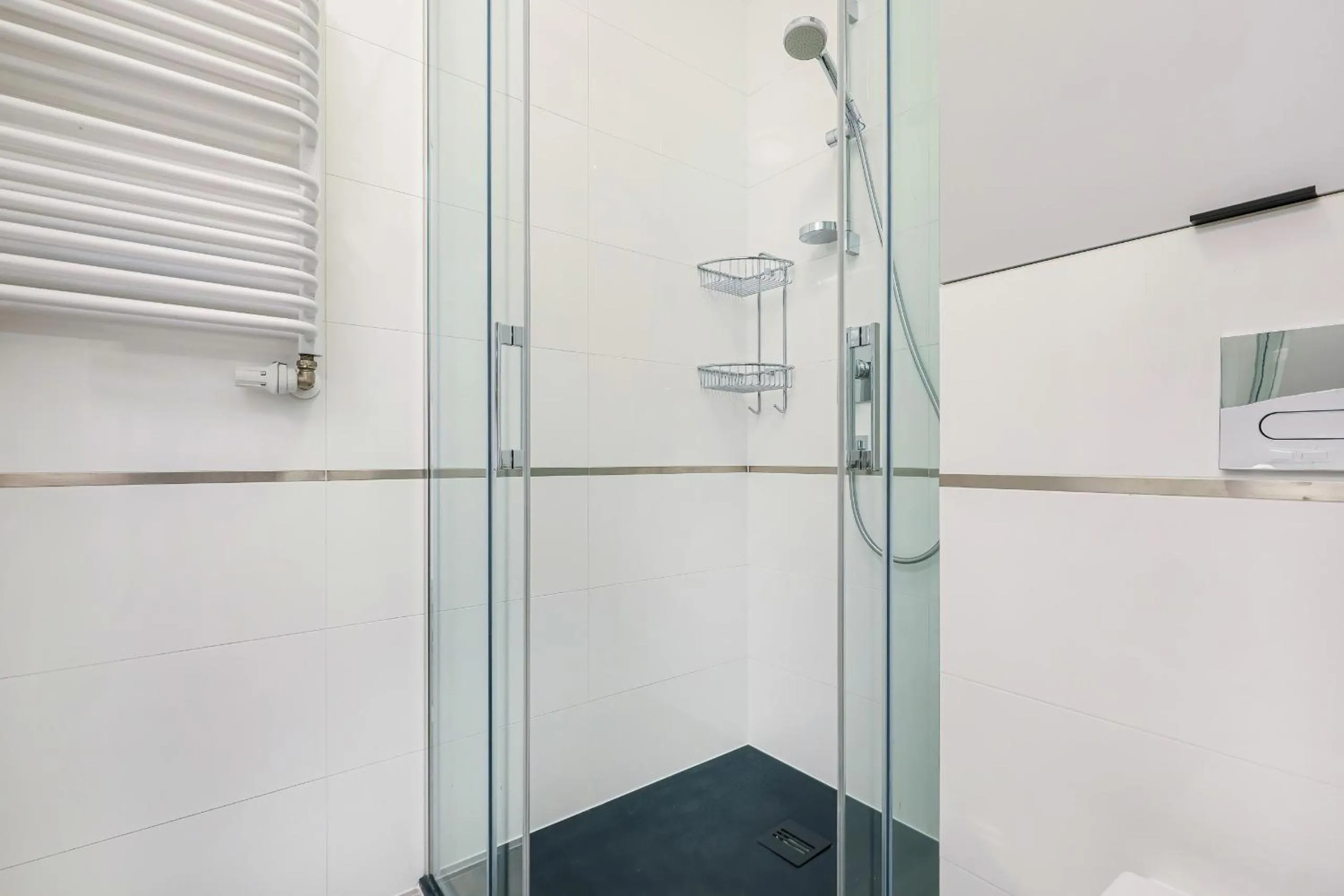 Bathroom in Modern City Center Apartments by Noclegi Renters