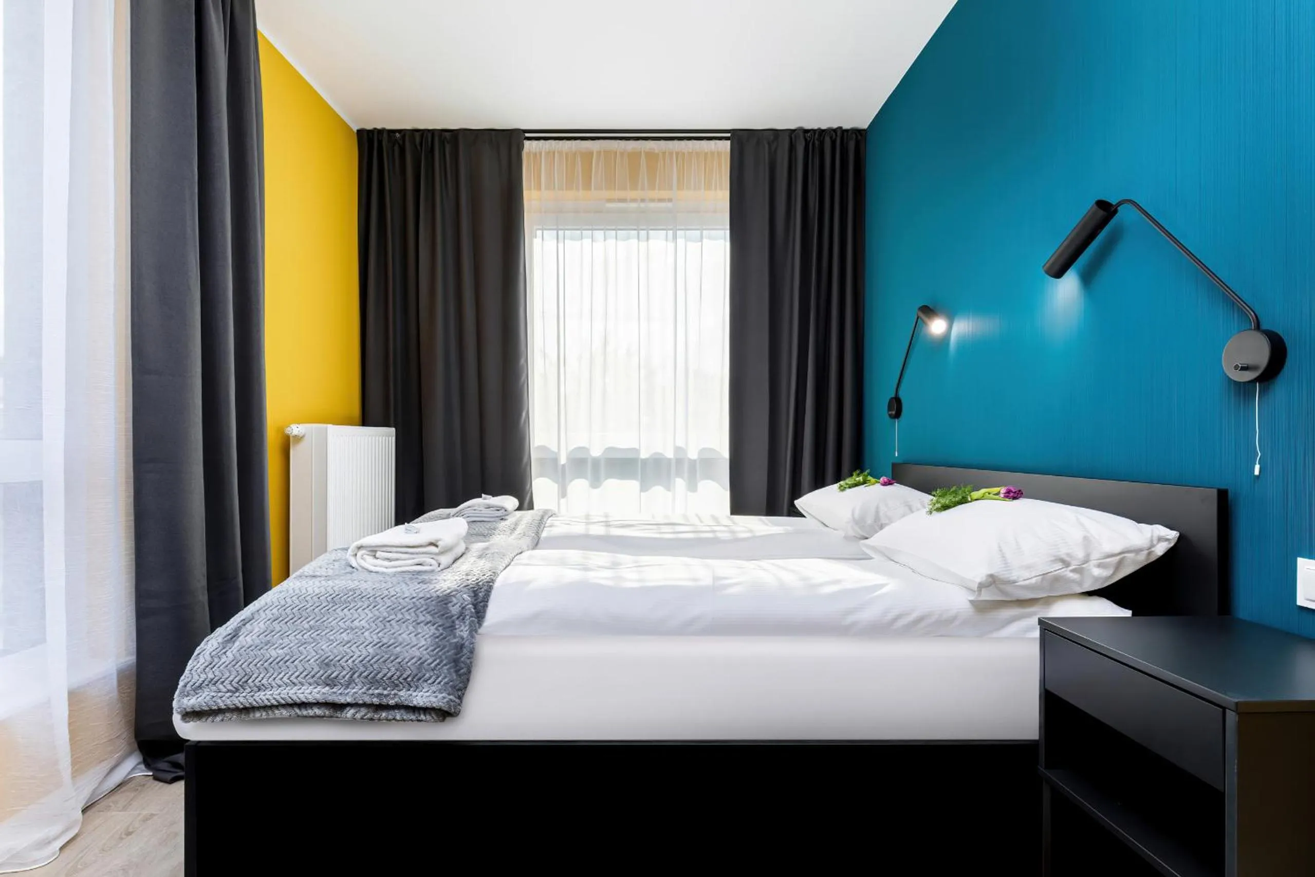 Bedroom, Bed in Modern City Center Apartments by Noclegi Renters