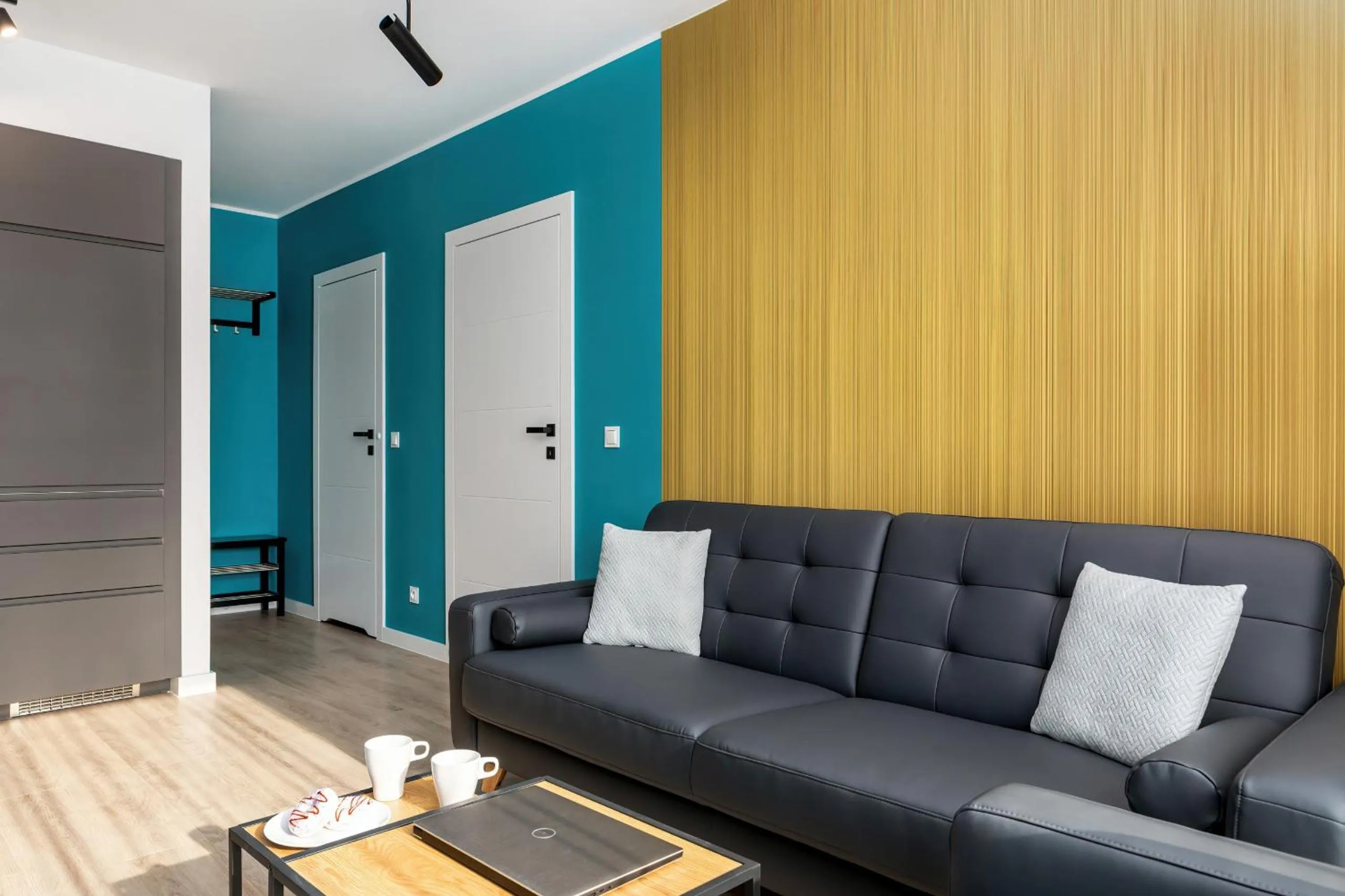 Living room in Modern City Center Apartments by Noclegi Renters