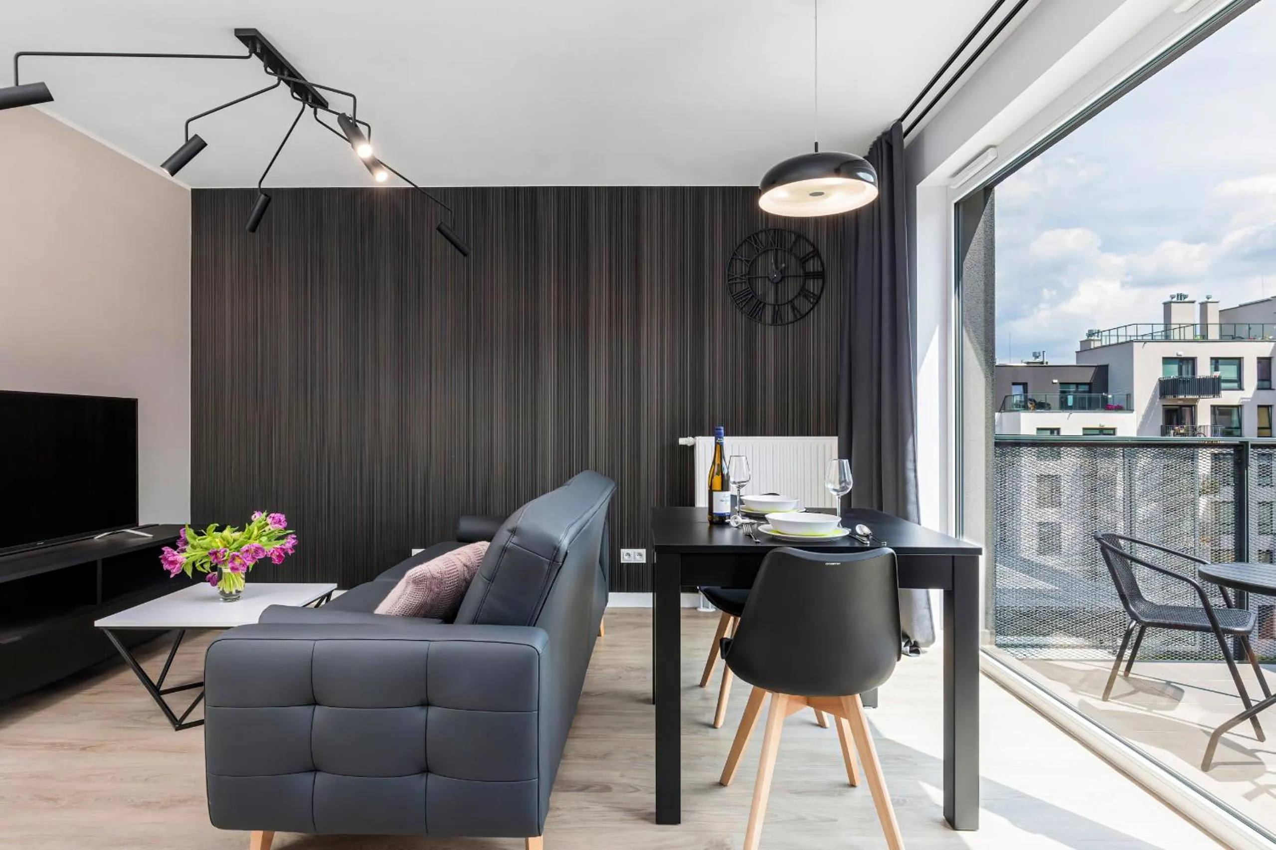 Living room in Modern City Center Apartments by Noclegi Renters