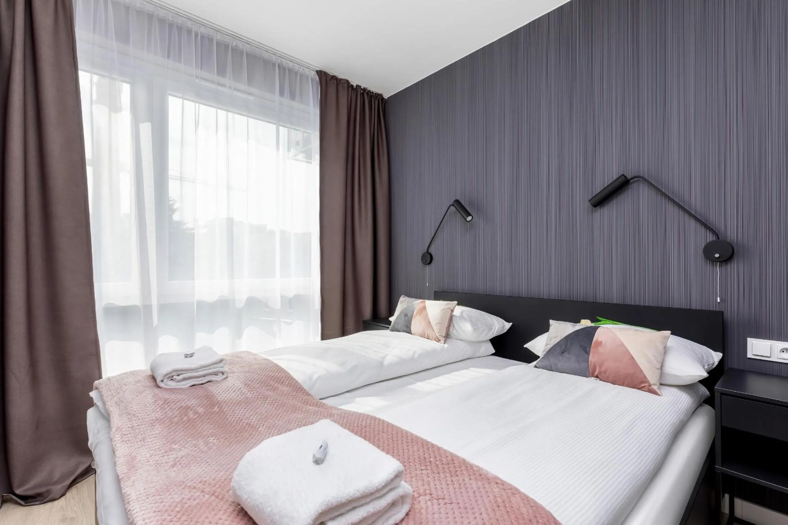 Bedroom, Bed in Modern City Center Apartments by Noclegi Renters