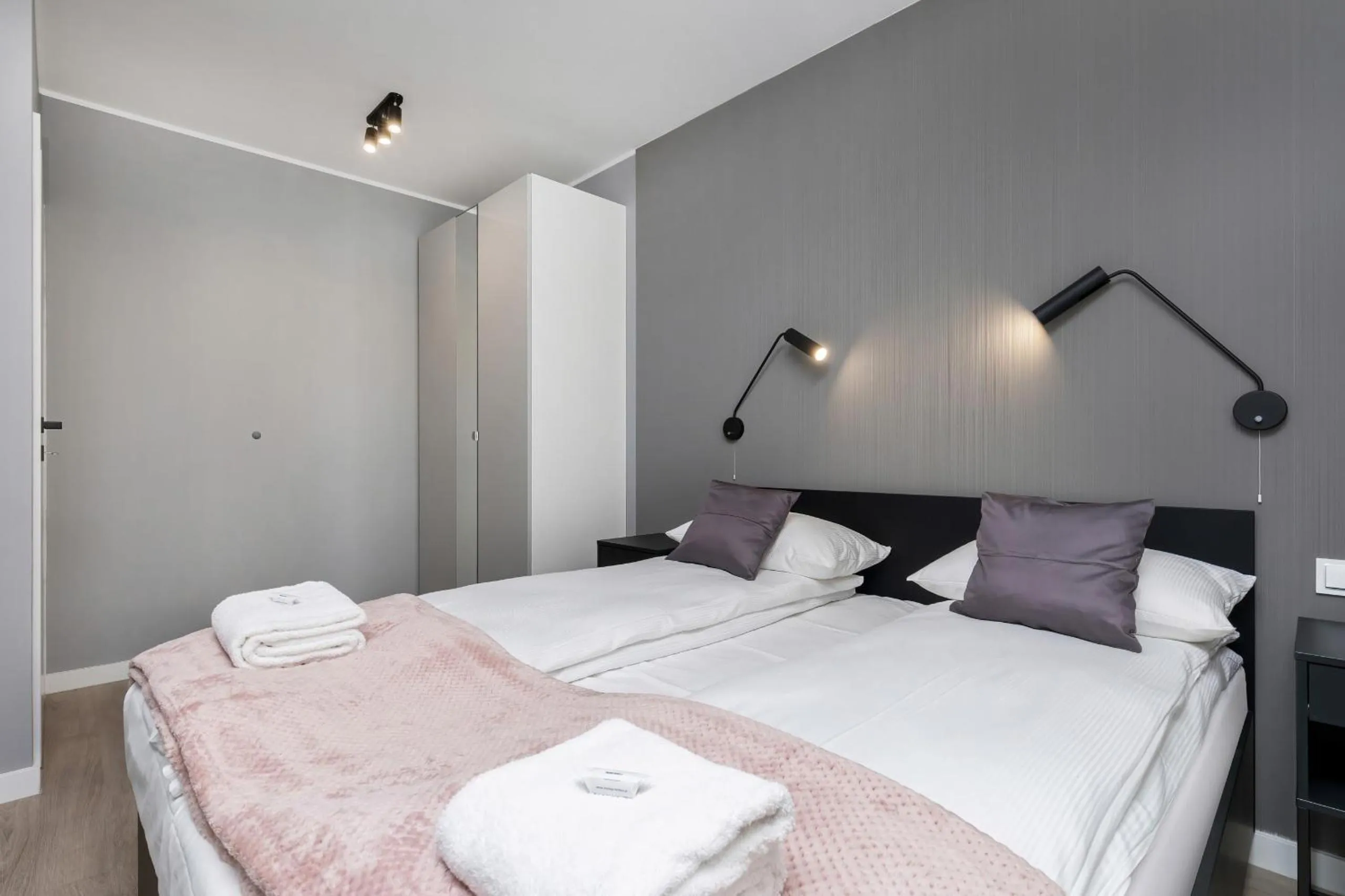 Bedroom, Bed in Modern City Center Apartments by Noclegi Renters