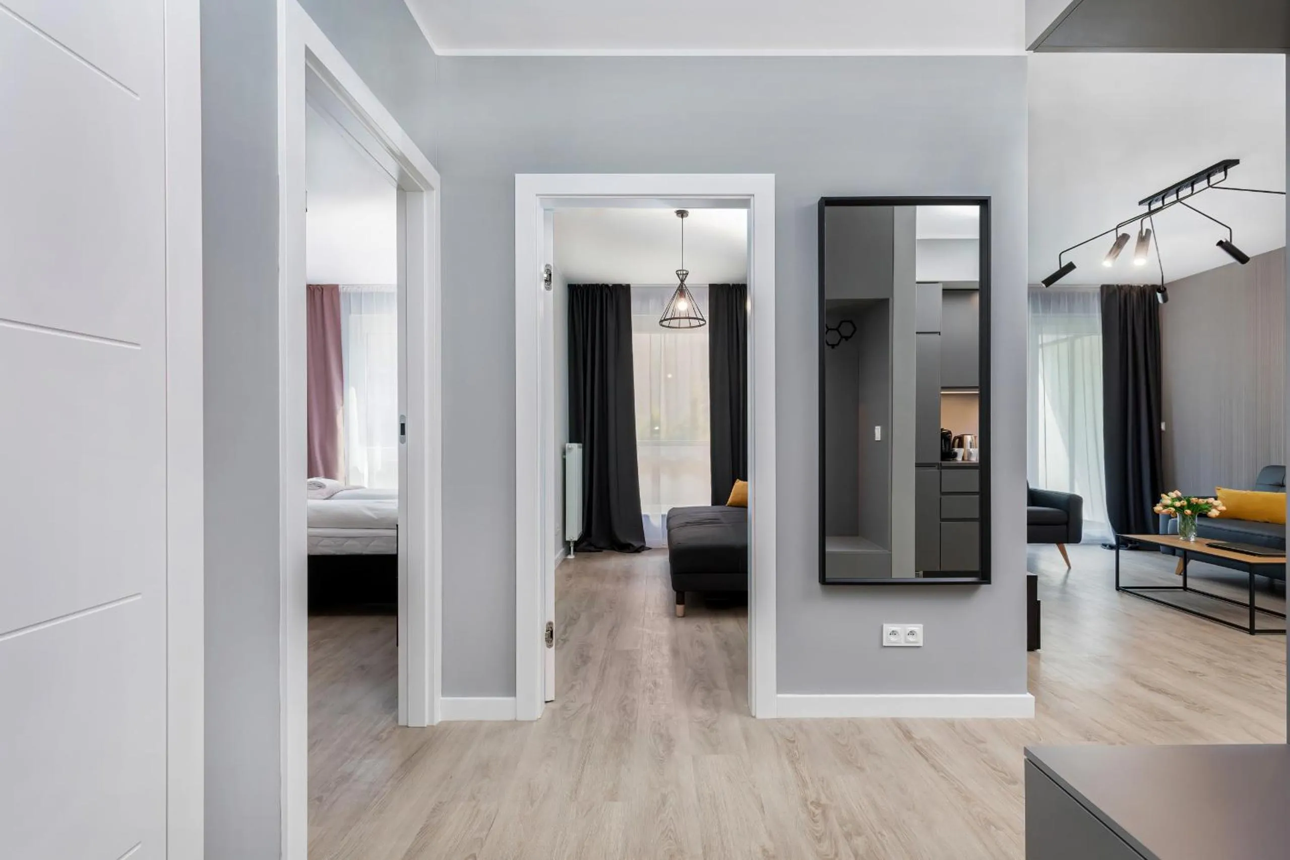 Floor plan in Modern City Center Apartments by Noclegi Renters
