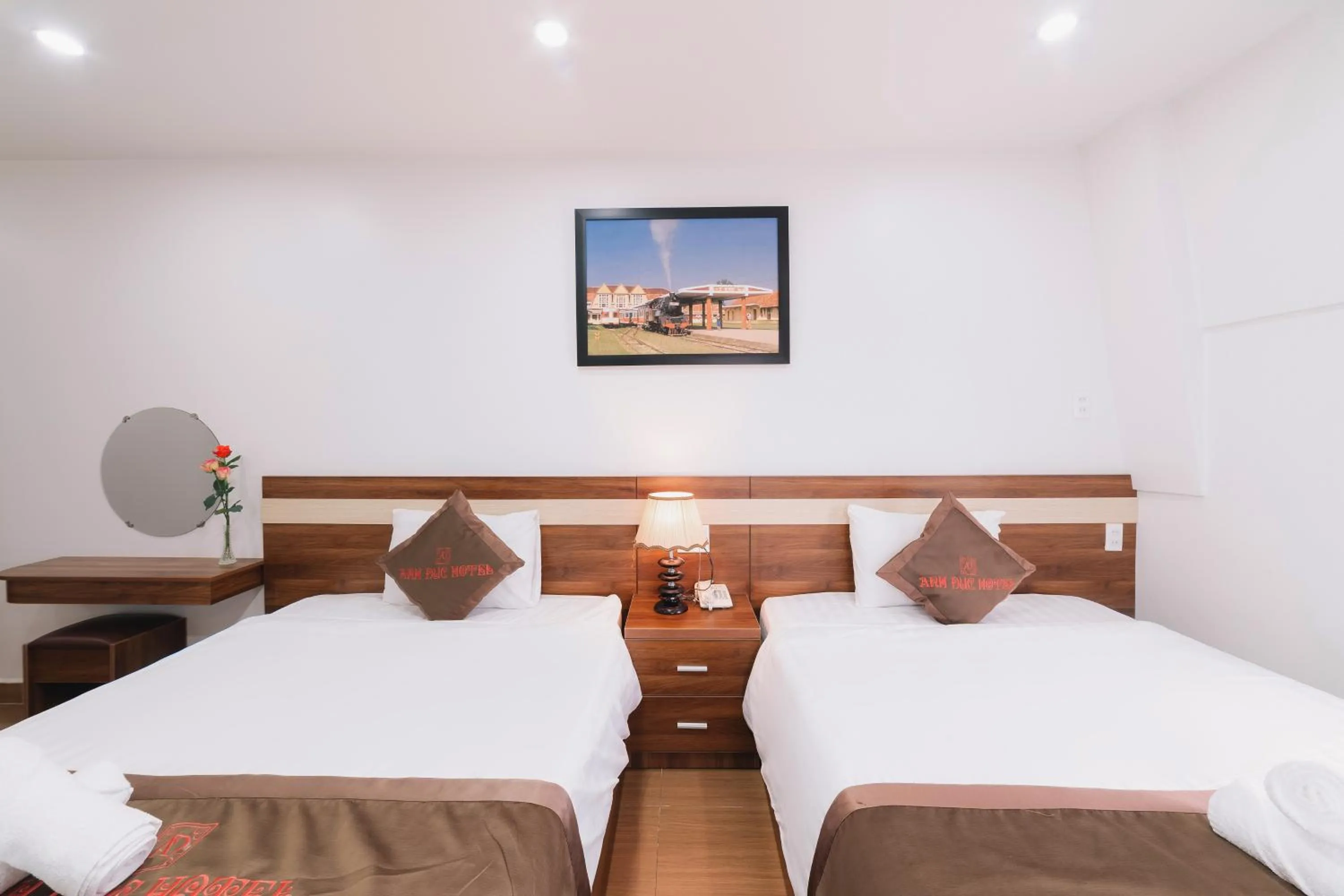 Bed in Anh Duc Hotel Da Lat