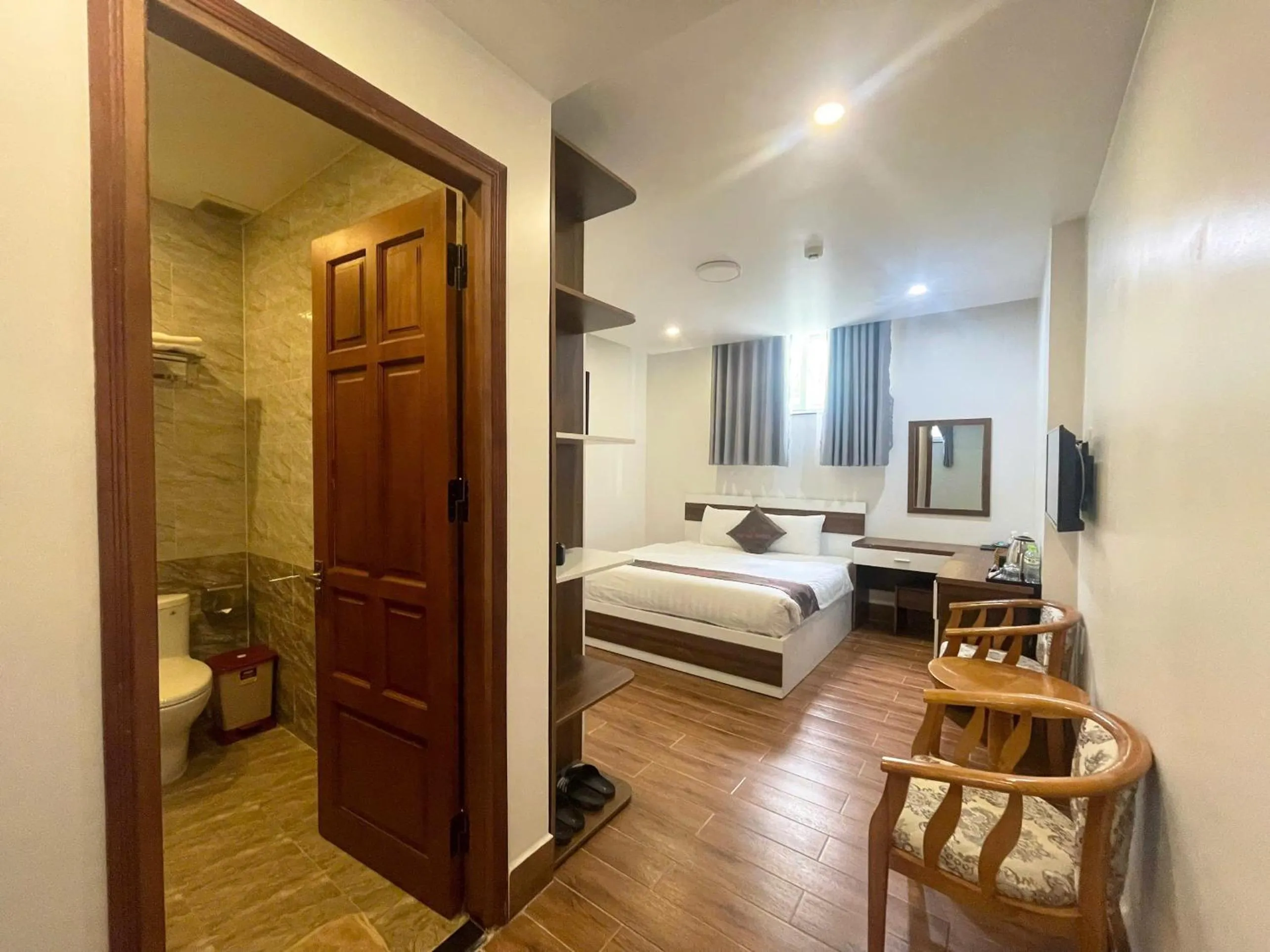 Bed in Anh Duc Hotel Da Lat