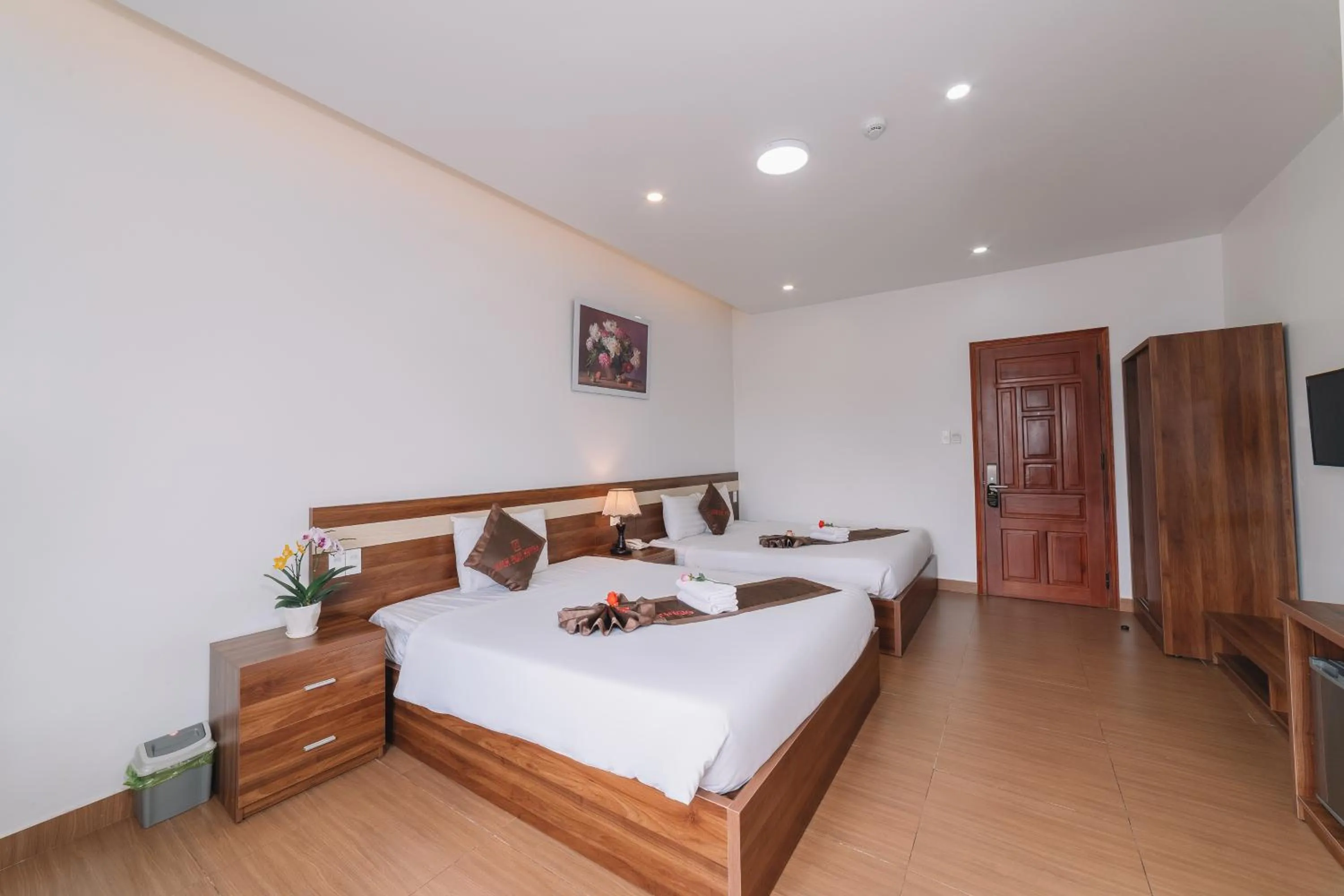 Bed in Anh Duc Hotel Da Lat