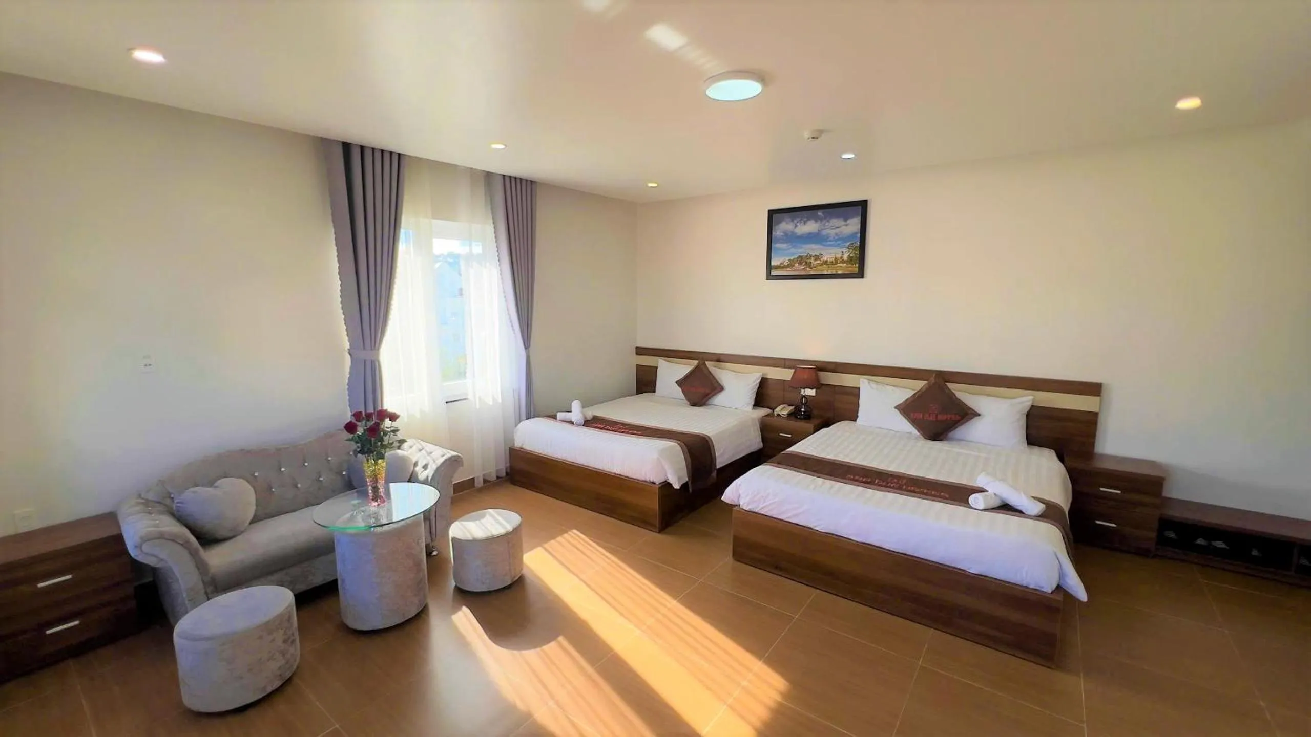 Bedroom, Bed in Anh Duc Hotel Da Lat