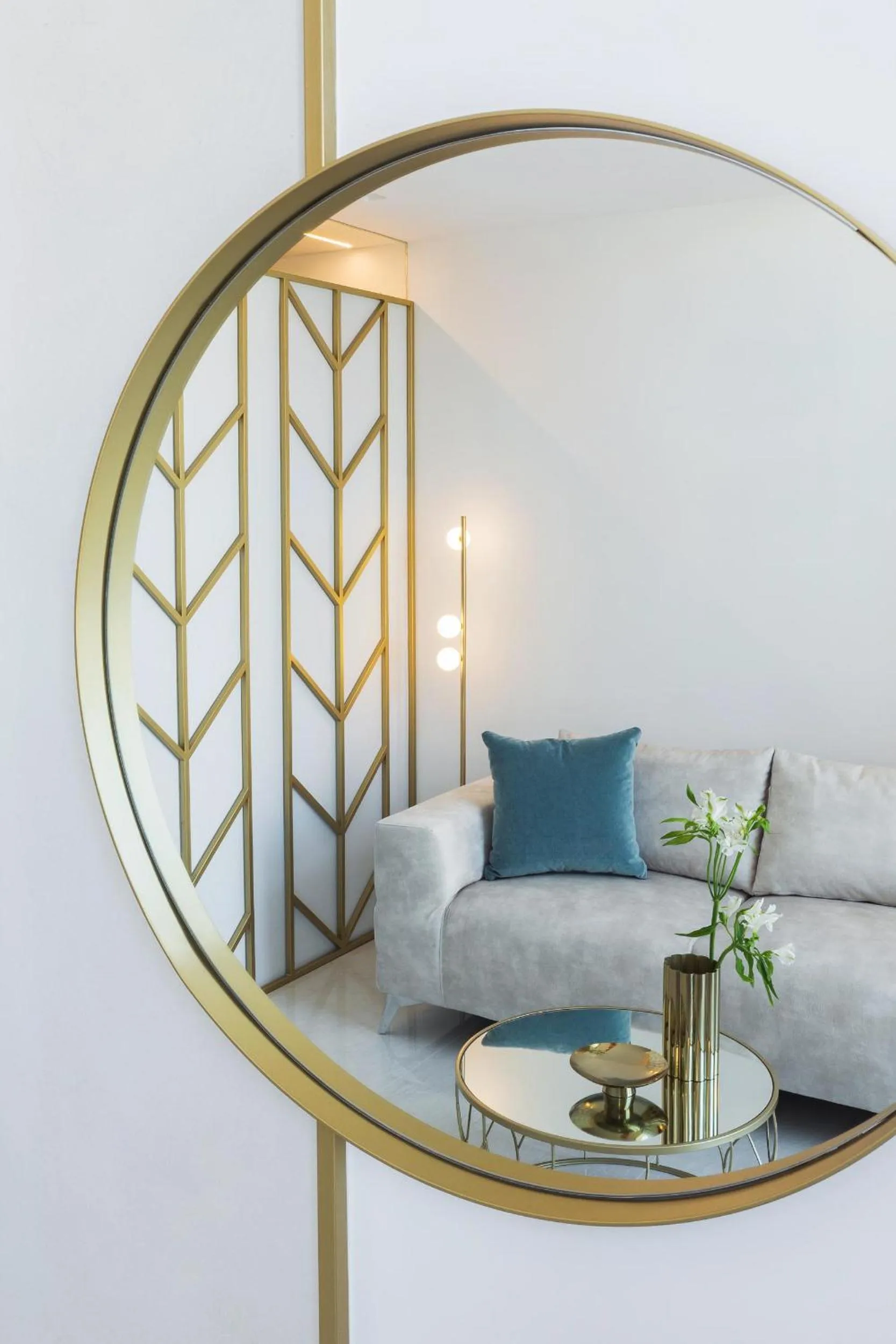 Living room in Mirabile Luxury Suites