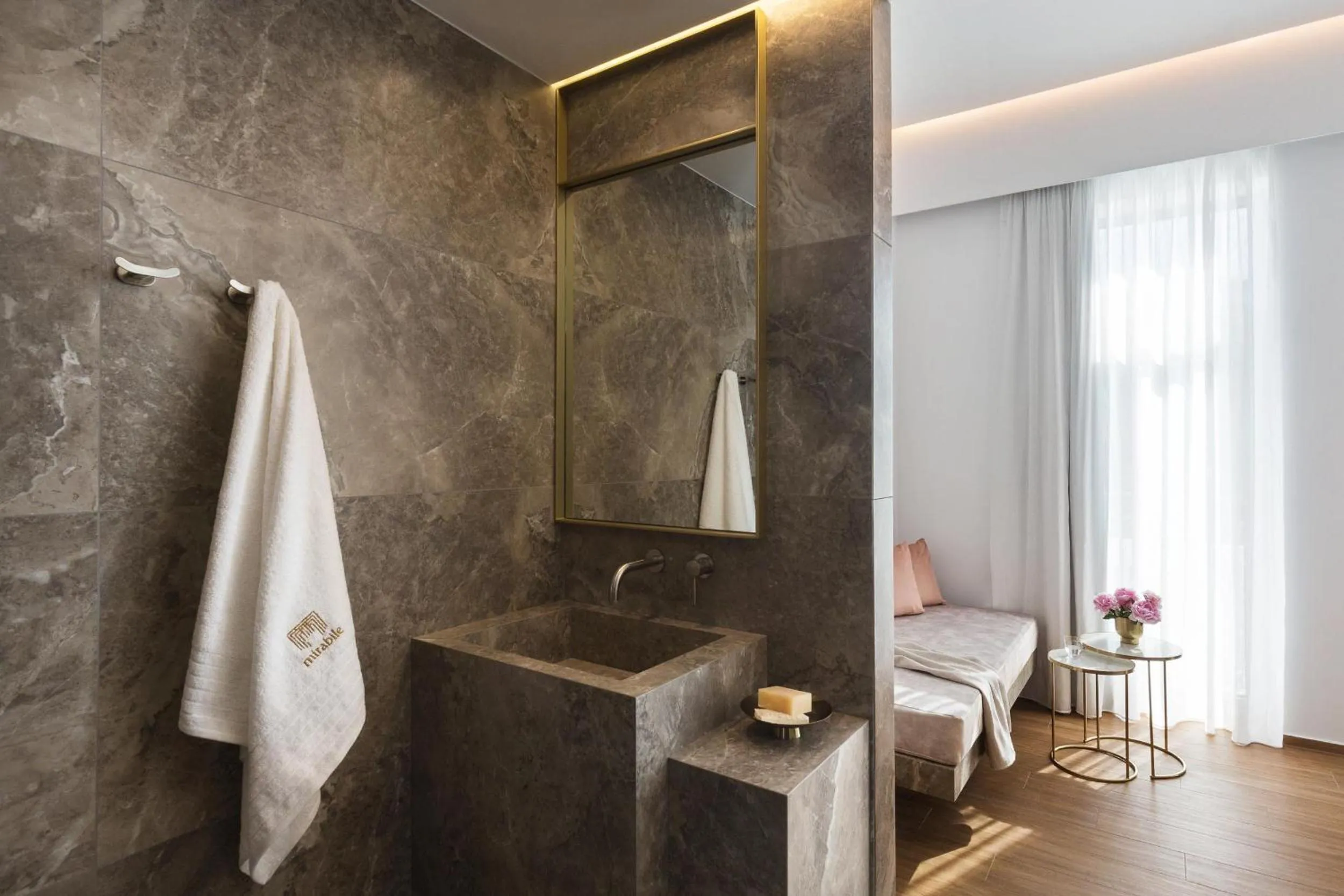 Bathroom in Mirabile Luxury Suites