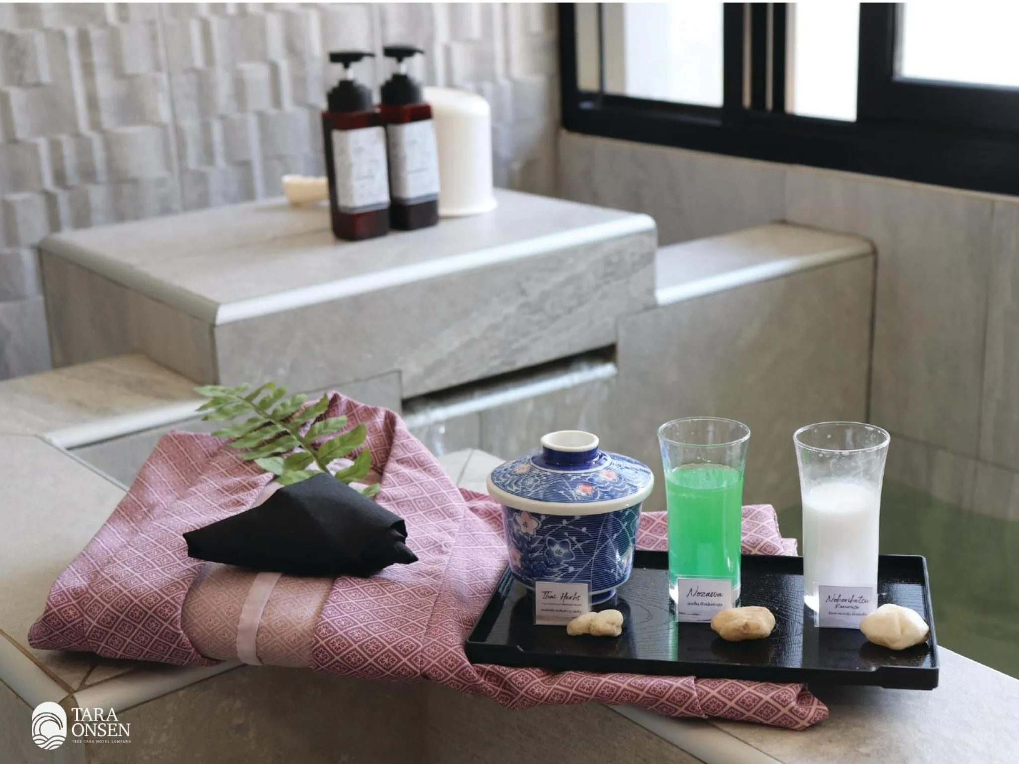 Hot Spring Bath in Tree Tara hotel