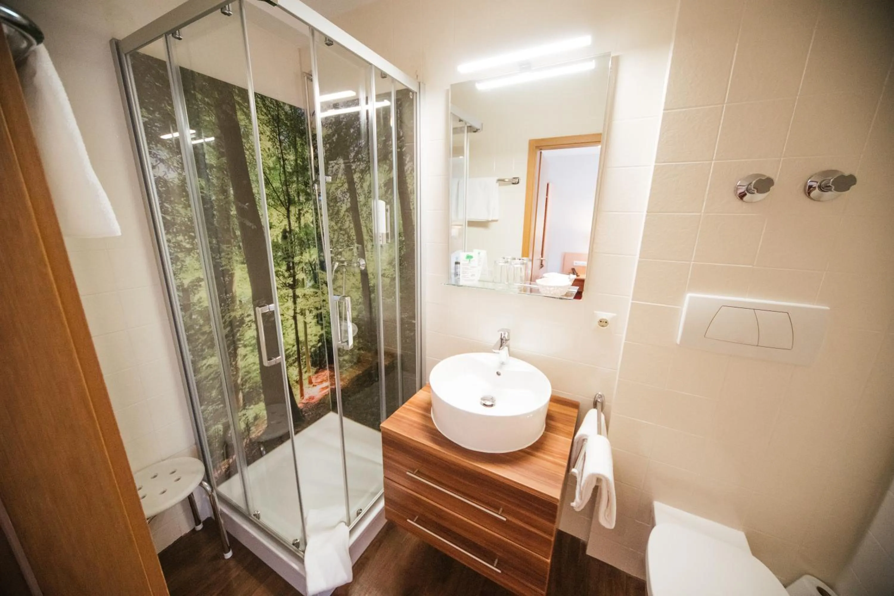 Bathroom in Hotel Waldeck mit Restaurant "Florian'S"