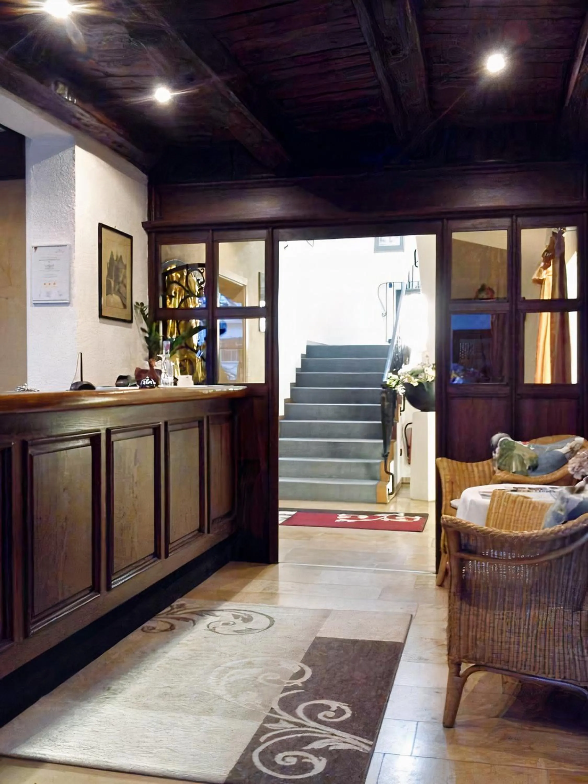 Lobby or reception in Hotel Burg Breuberg