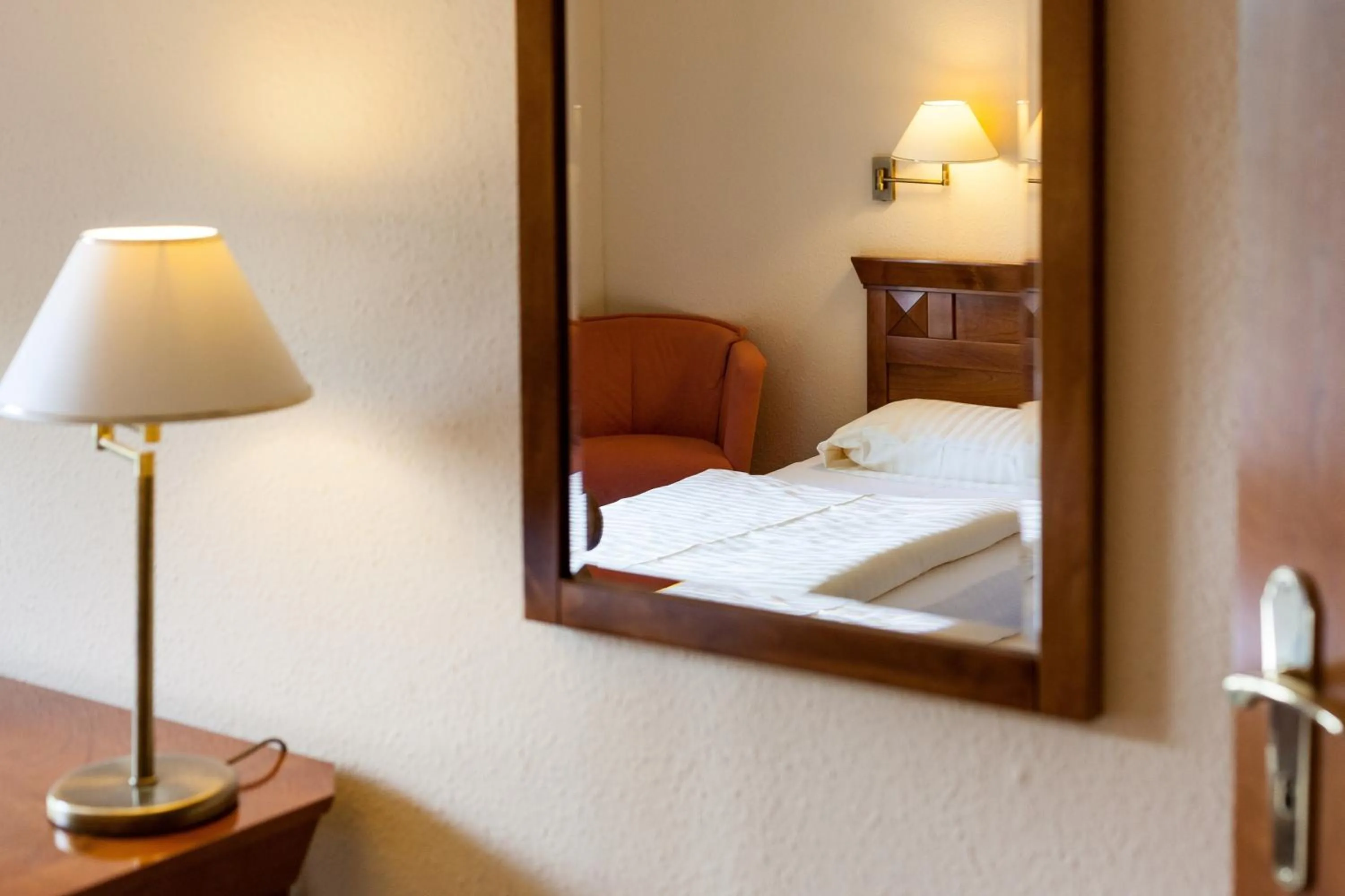 Photo of the whole room, Bed in Hotel Garni Schlossgarten