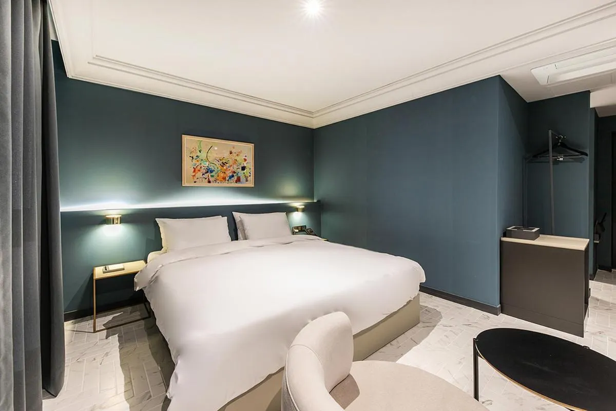 Bed in Brown Dot Hotel Ulsan Jangsaengpo