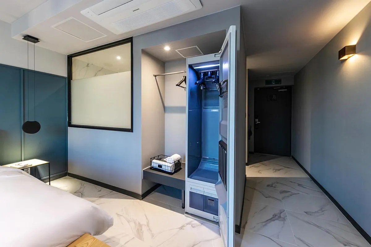 Bed in Brown Dot Hotel Ulsan Jangsaengpo