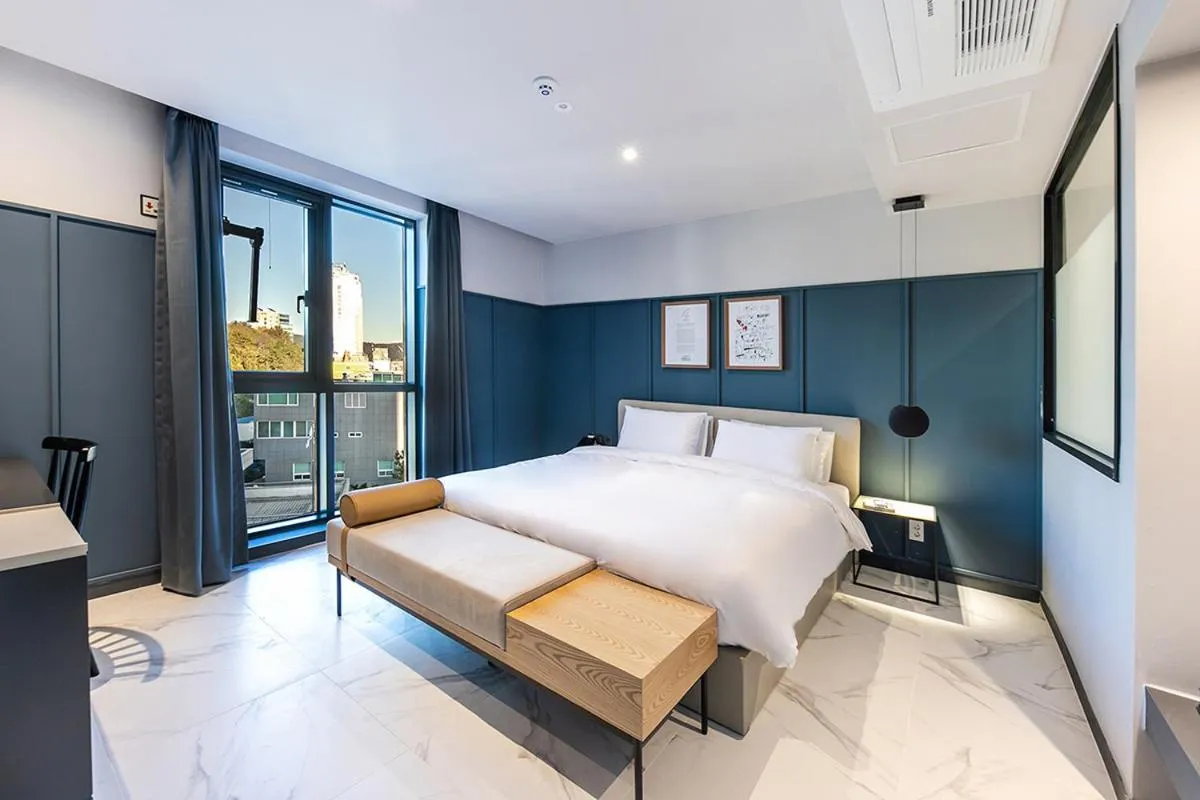 Bed in Brown Dot Hotel Ulsan Jangsaengpo