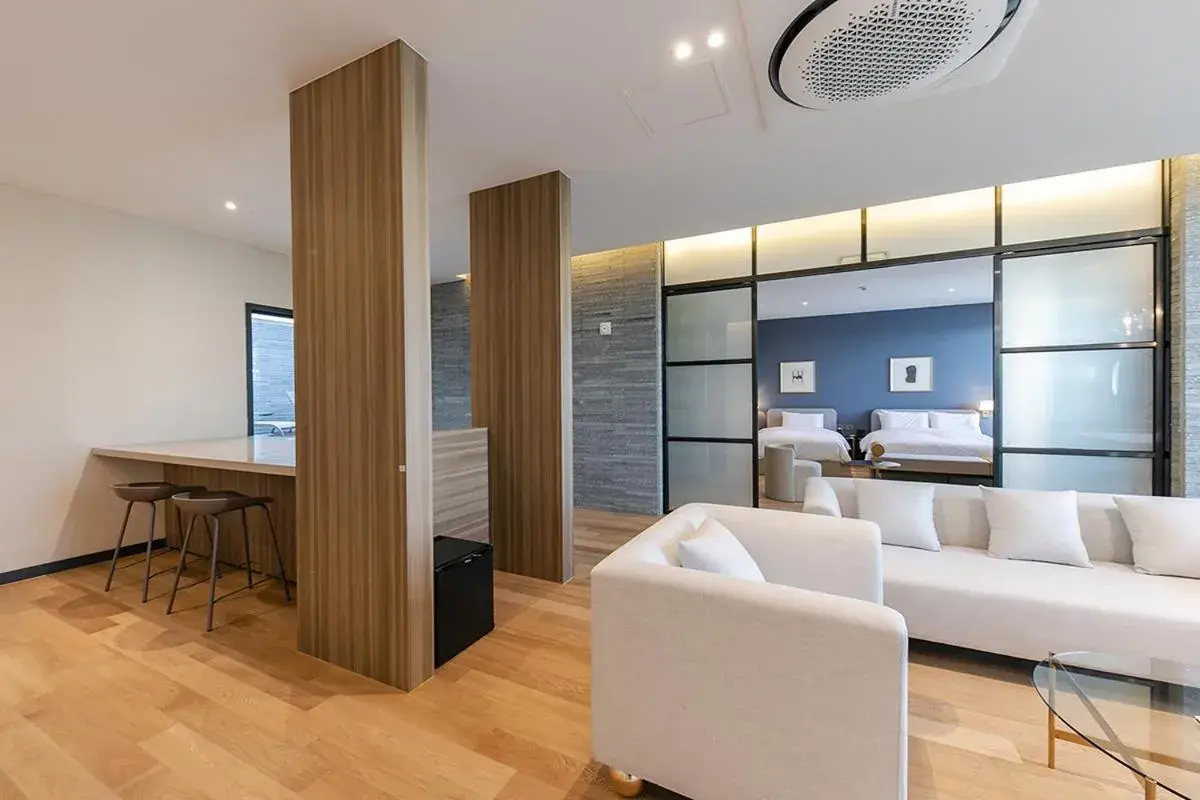 Living room in Brown Dot Hotel Ulsan Jangsaengpo Living room in Brown Dot Hotel Ulsan Jangsaengpo