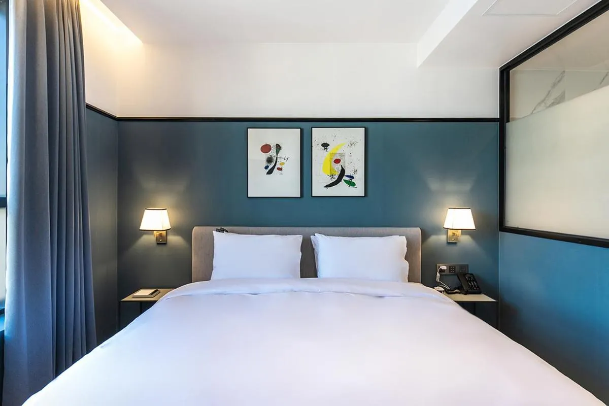 Bed in Brown Dot Hotel Ulsan Jangsaengpo