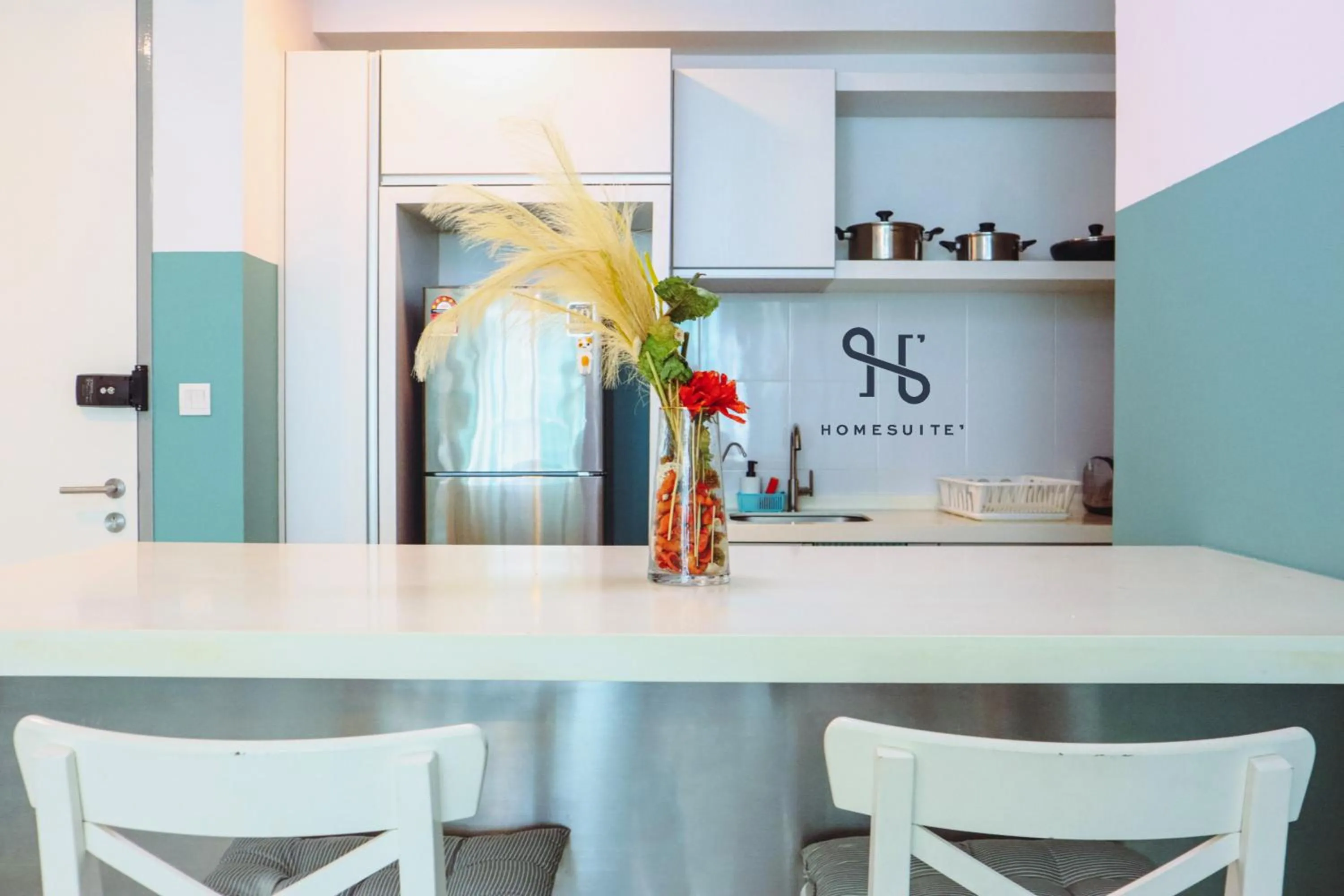 Kitchen or kitchenette in Homesuite' Home at Sutera Avenue