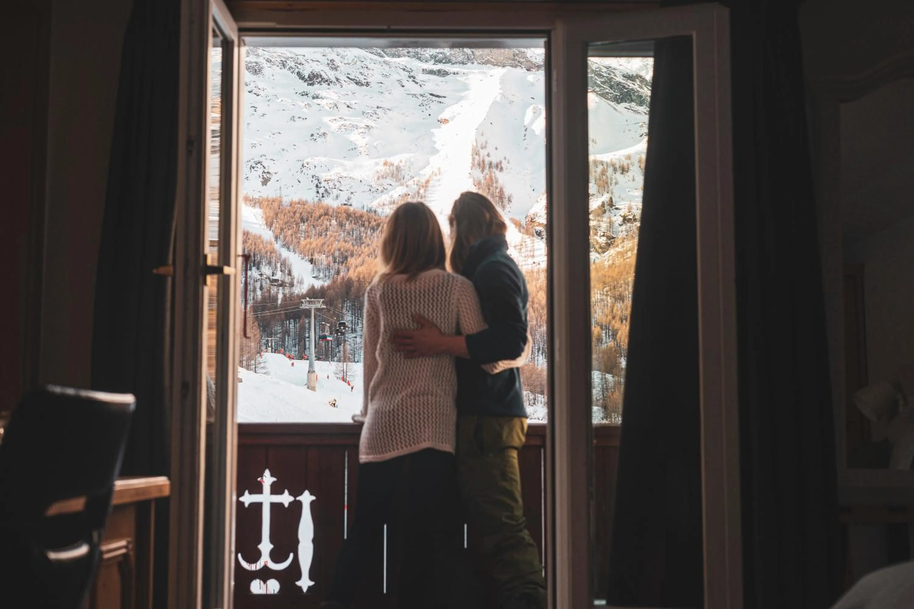 View (from property/room) in Hotel THE LARIX ski-in ski-out