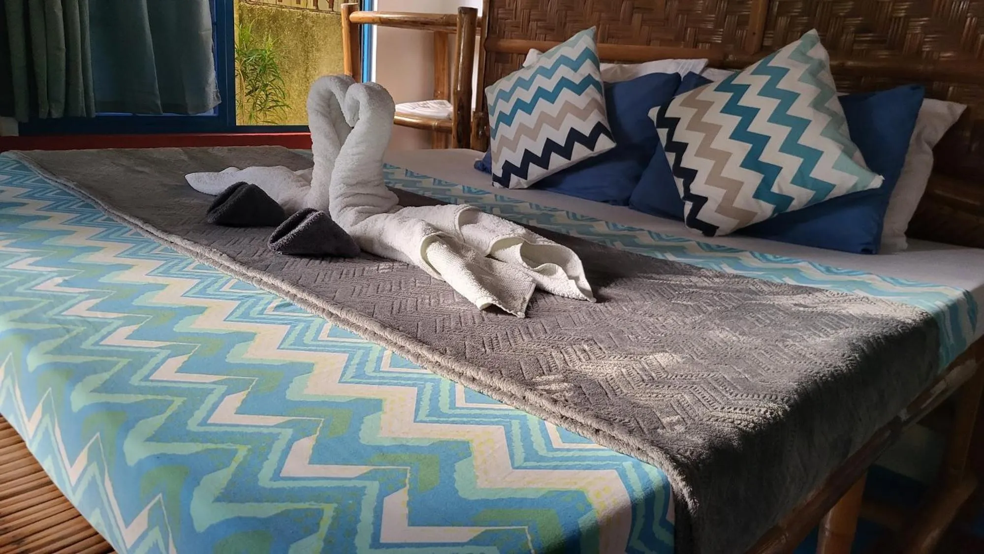 Bed in Apo Diver Beach Resort