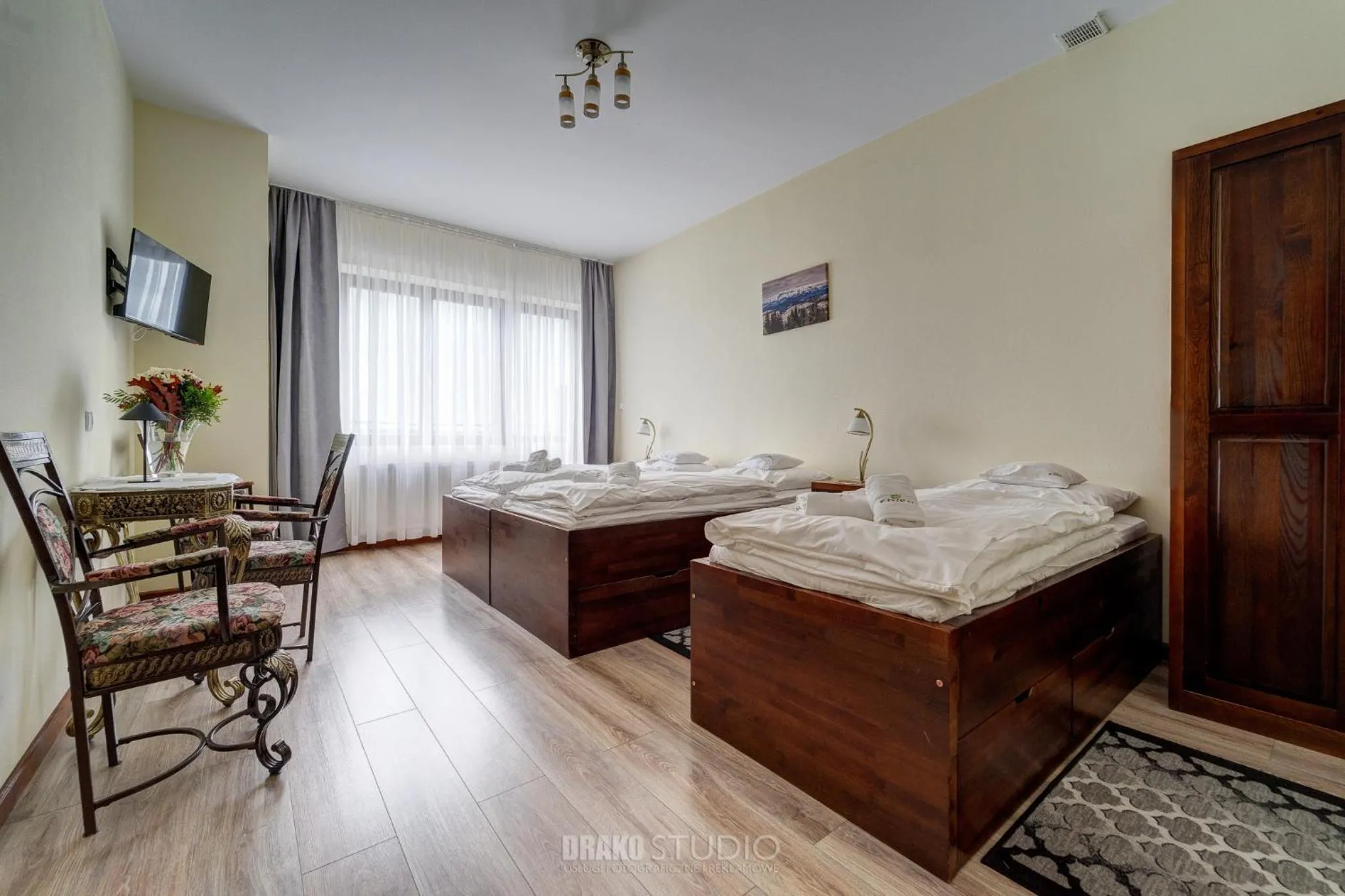 Bed in Pensjonat EDEN Maniowy