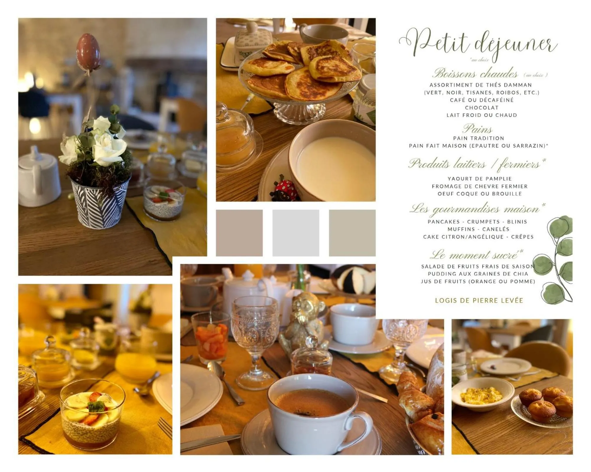Breakfast in Logis de Pierre Levée