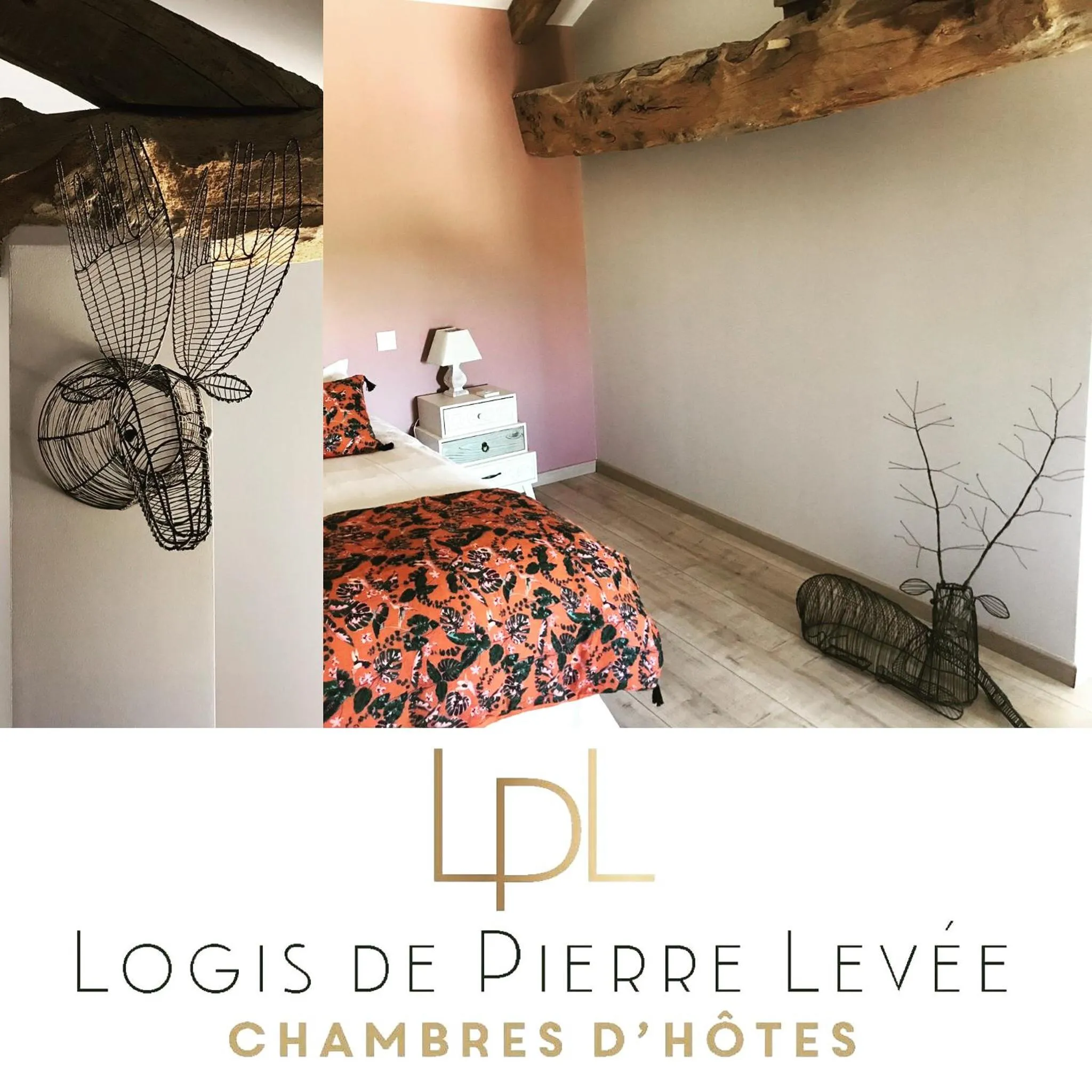 Bedroom, Bed in Logis de Pierre Levée