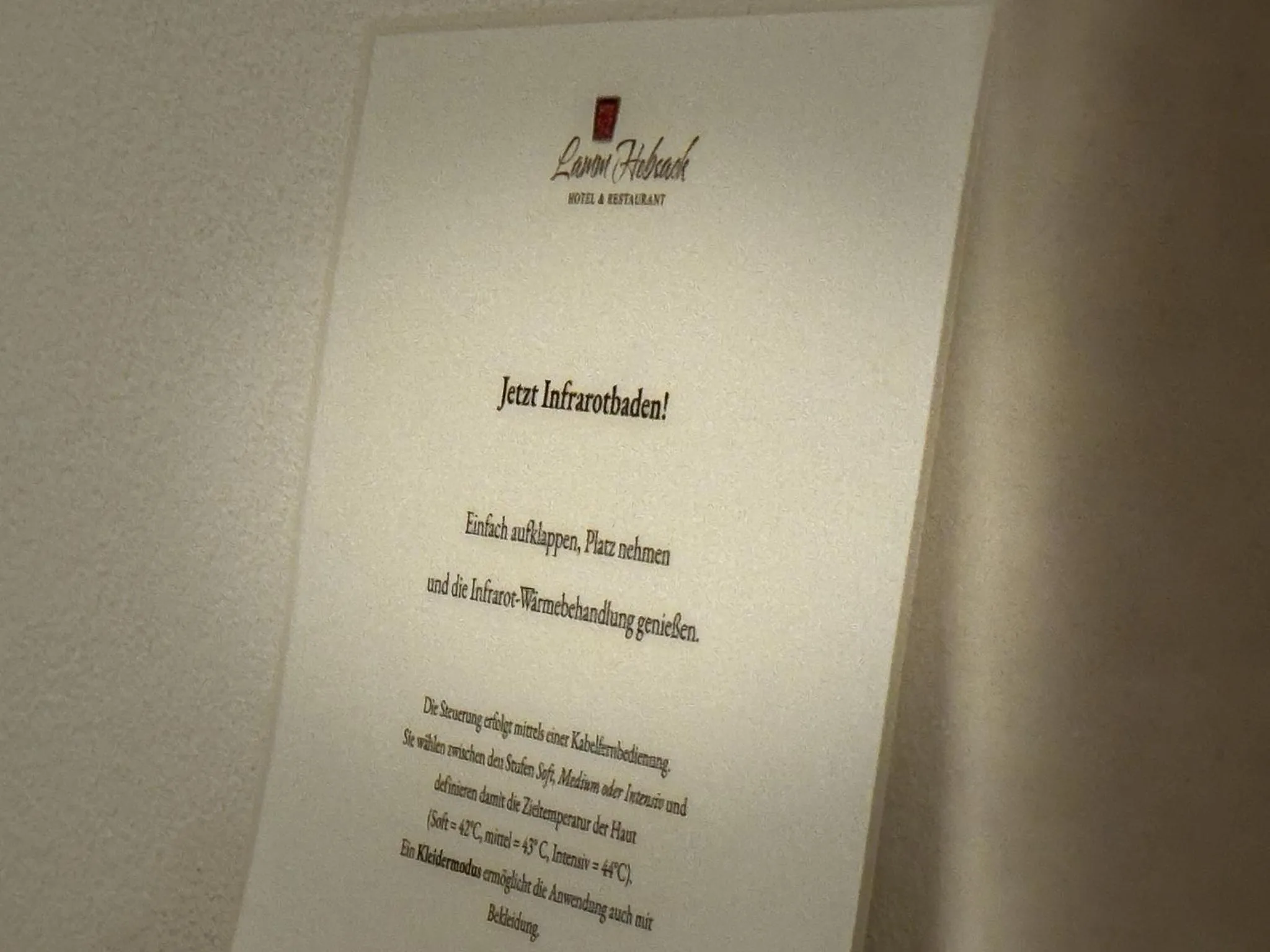 Spa and wellness centre/facilities in Hotel Restaurant Lamm Hebsack