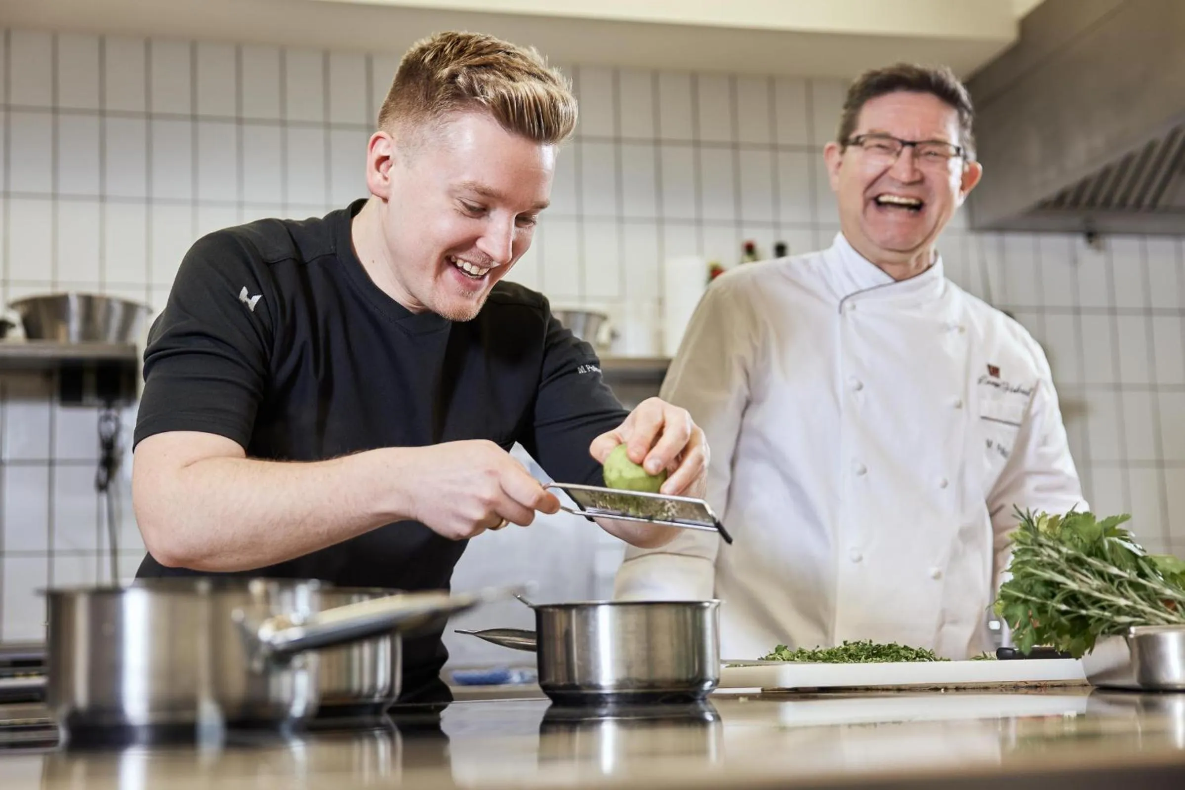 kitchen in Hotel Restaurant Lamm Hebsack