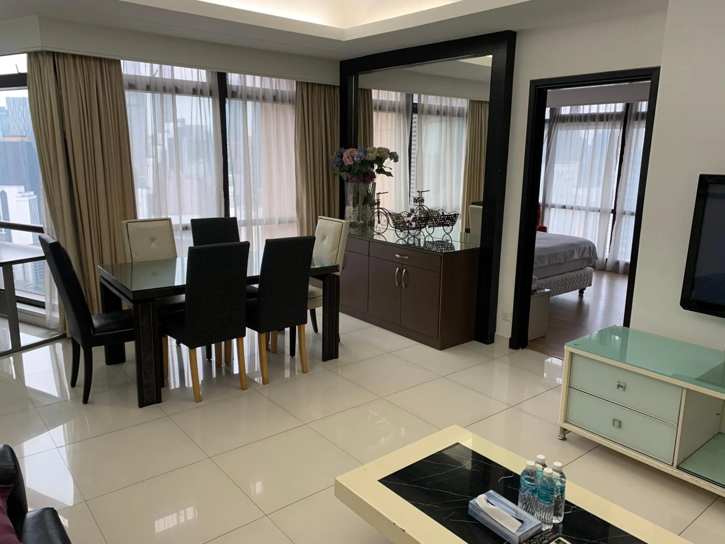 Living room in KL Universal Suites at Times Square