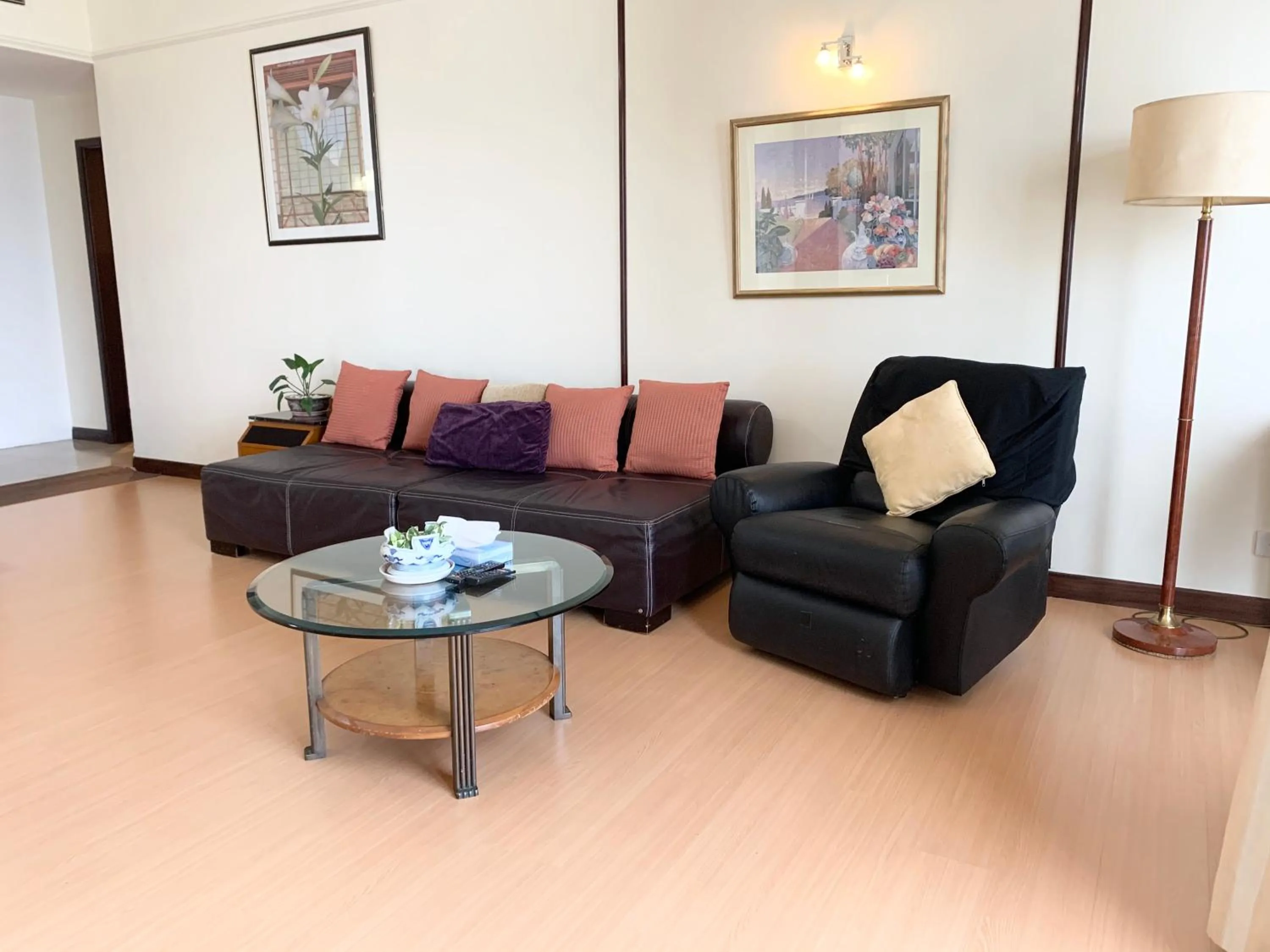 Seating area in KL Universal Suites at Times Square