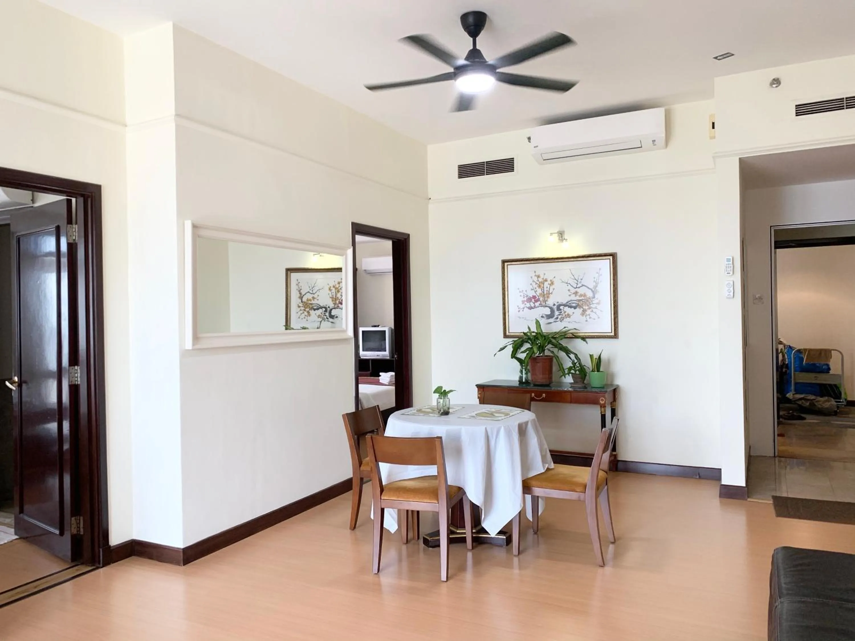 Dining area in KL Universal Suites at Times Square