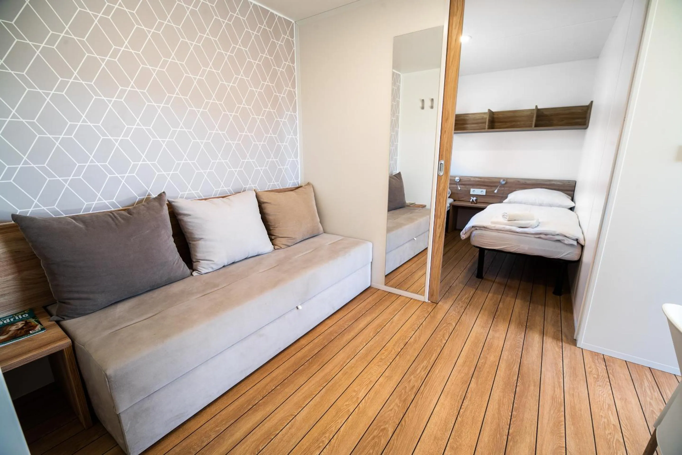 Living room, Bed in Mediteran Homes with Terme Čatež Tickets